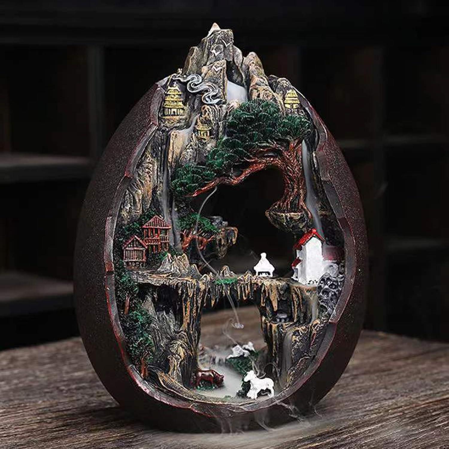 Quemador de Incienso Cascada Zvaiuk 28x13x33cm Resina