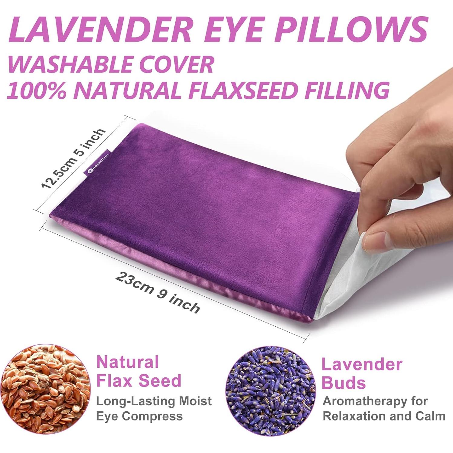 Almohadilla para Ojos RelaxCoo con Aromaterapia - Paquete de 2