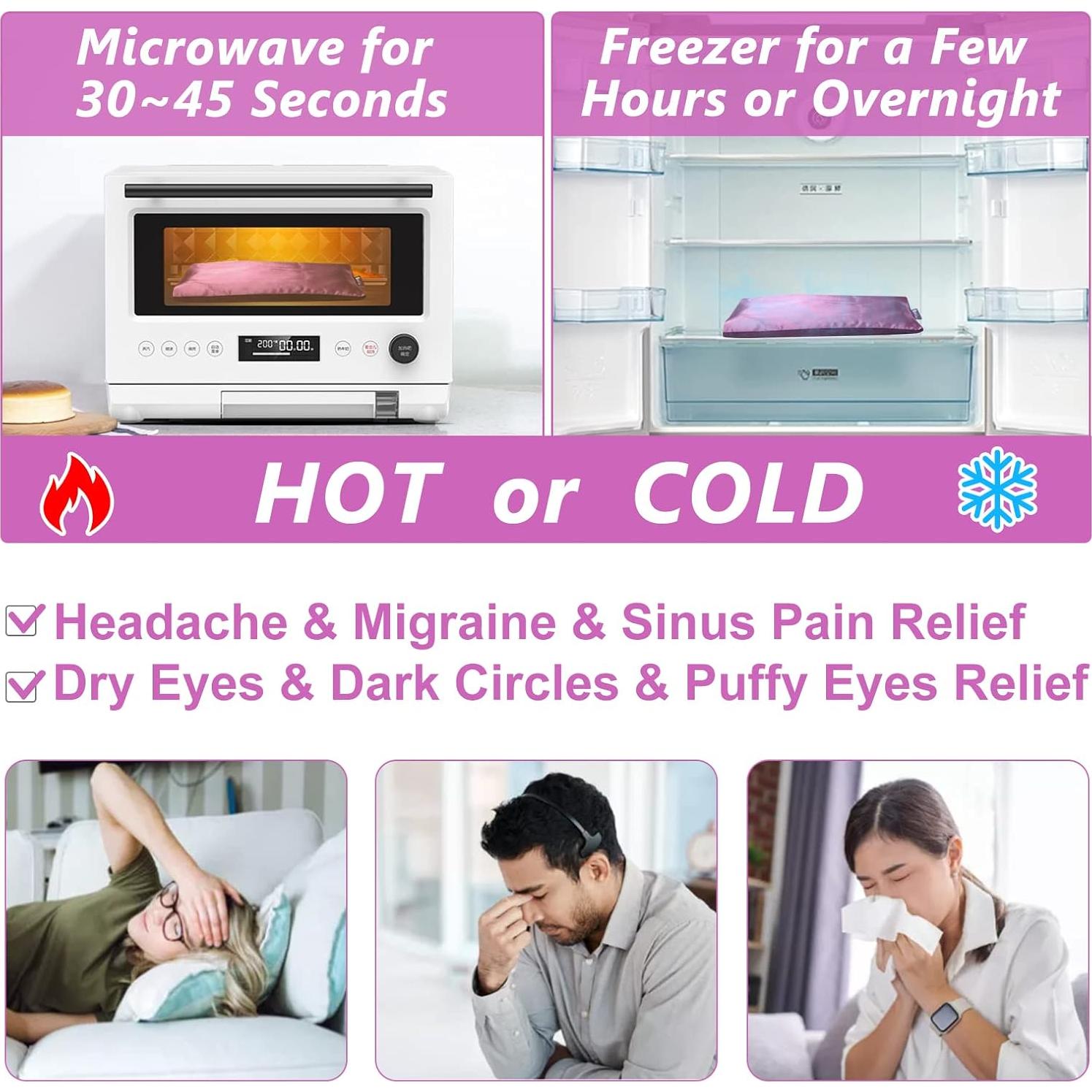 Almohadilla para Ojos RelaxCoo con Aromaterapia - Paquete de 2