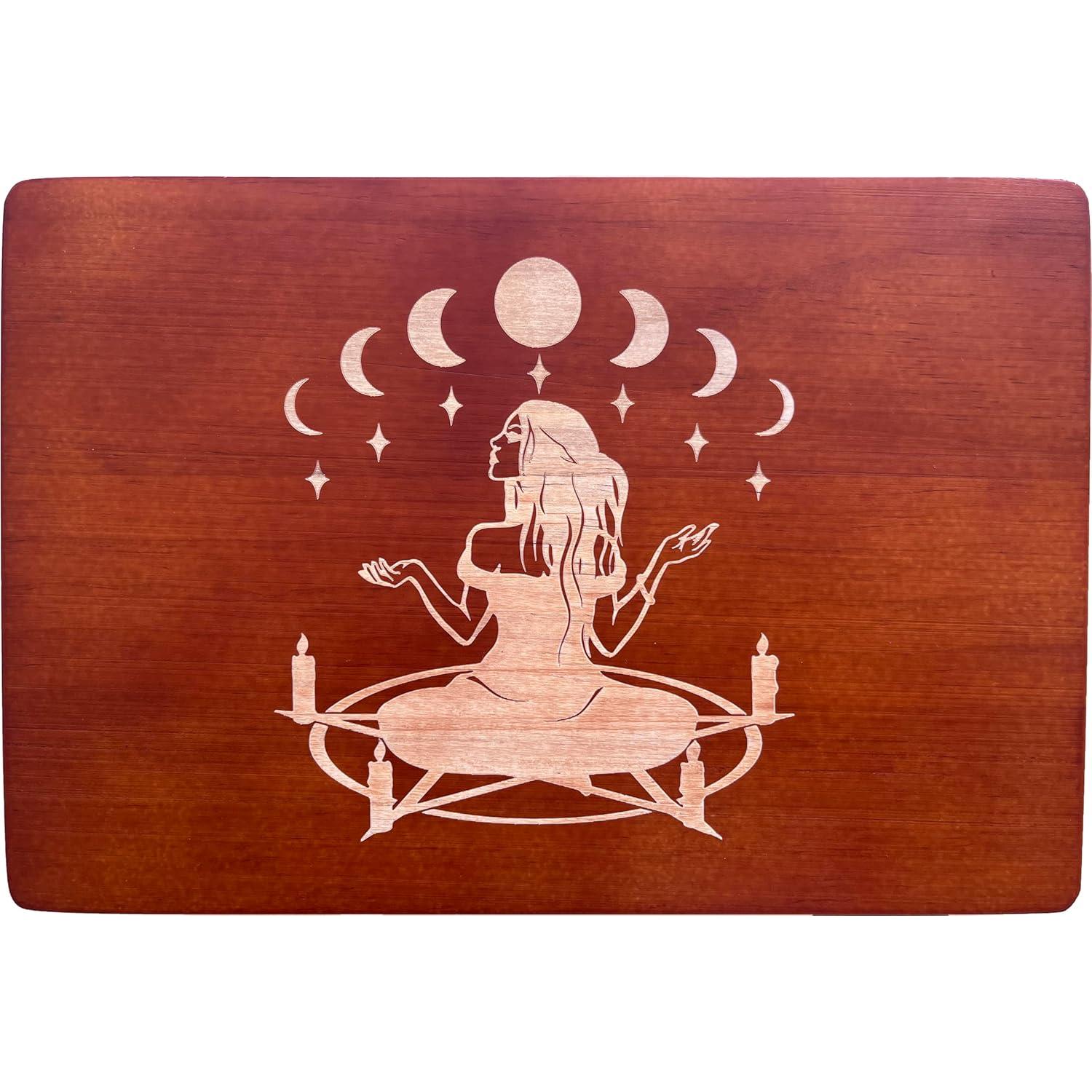 Mesa de Altar Wicca House - Pentáculo Bruja 30.48x20.32 cm