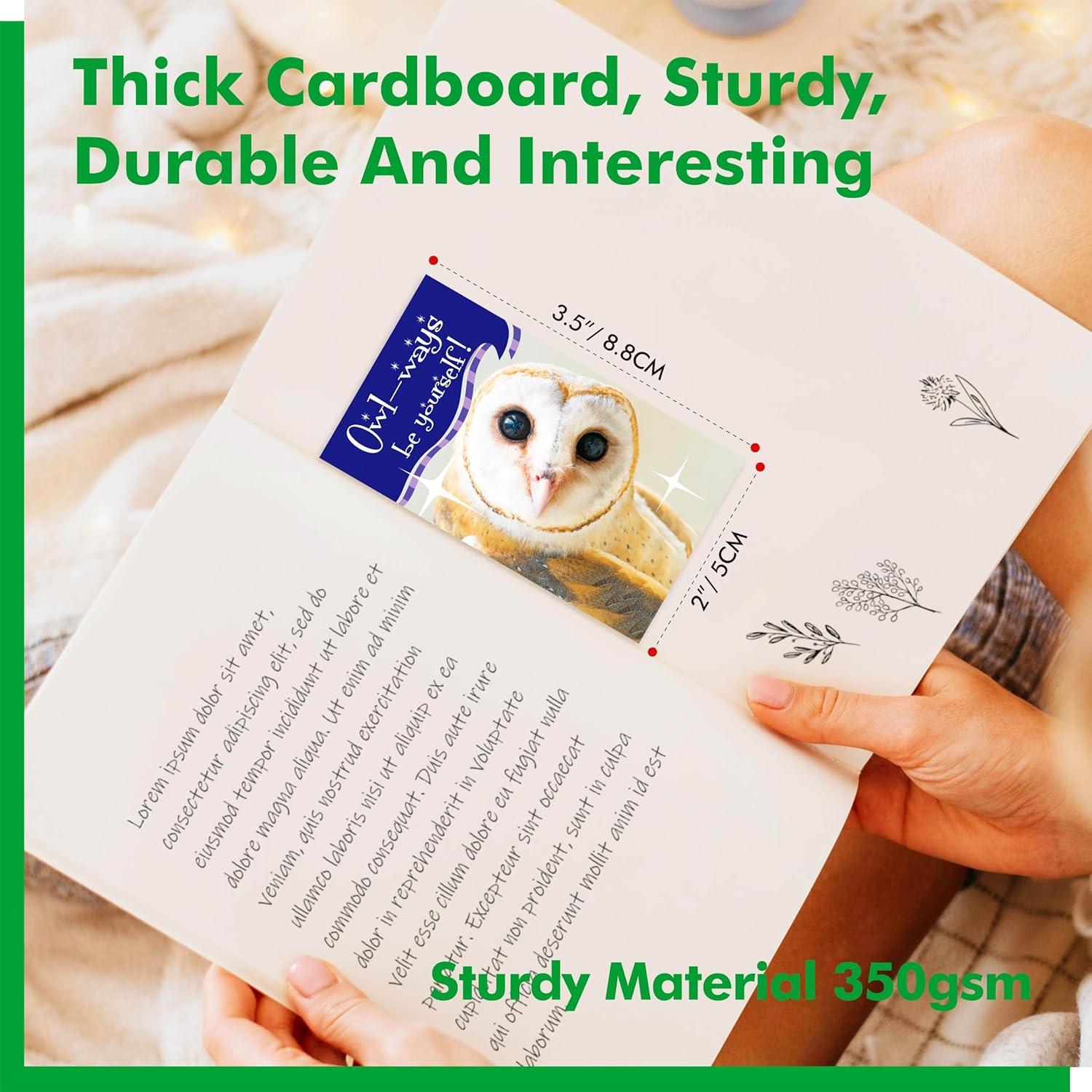 Gethelud 200 Tarjetas Motivacionales de Animales 5x8.8cm