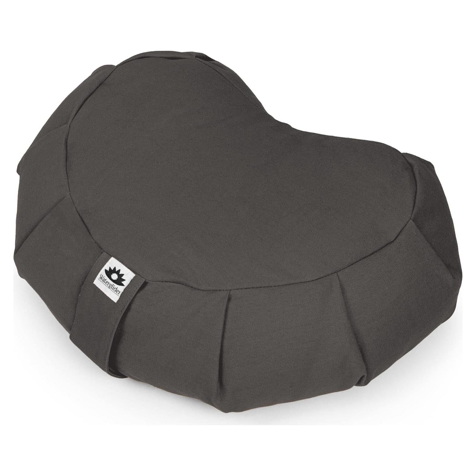 Cojín de Meditación Waterglider Antracita Relleno de Trigo Sarraceno