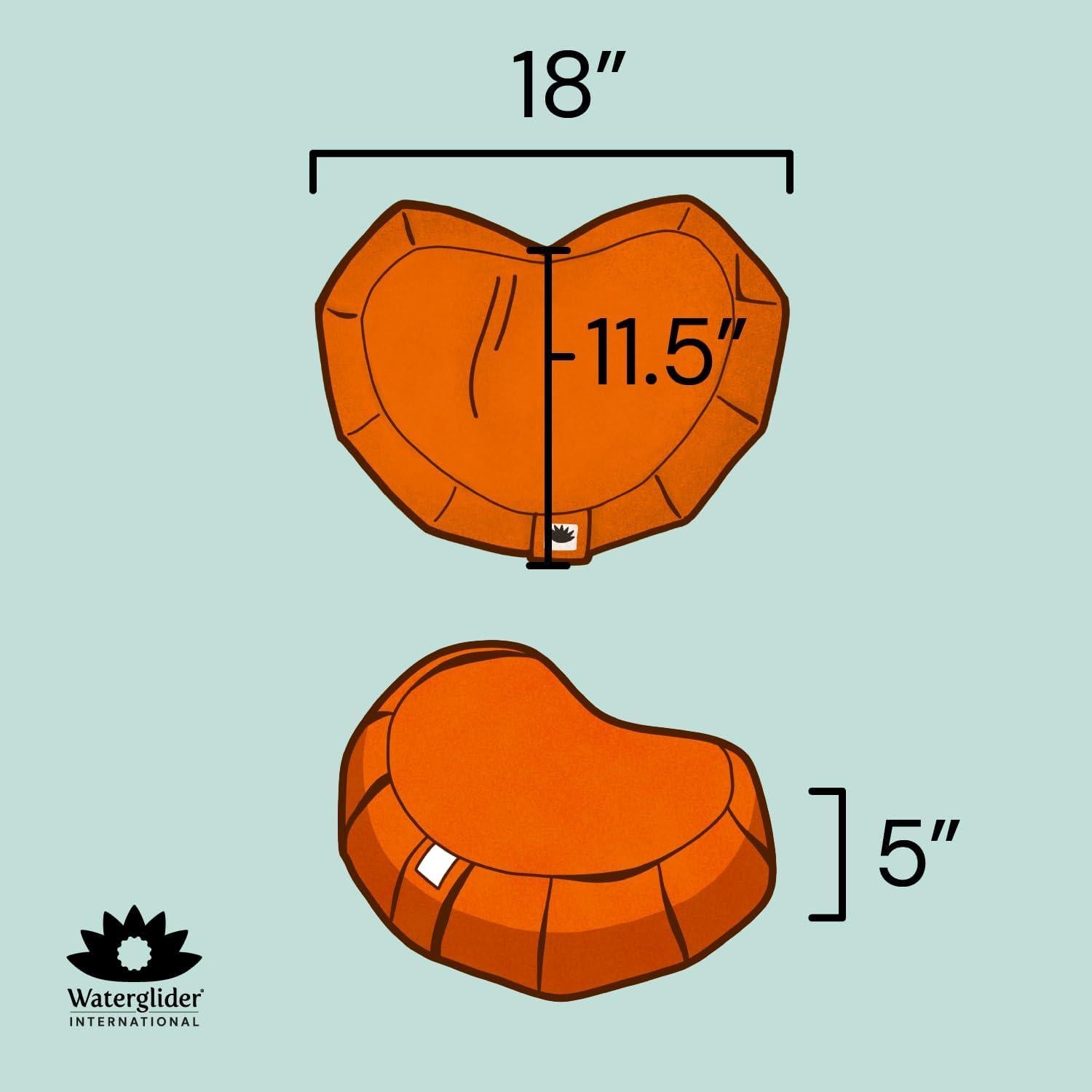 Cojín de Meditación Waterglider Antracita Relleno de Trigo Sarraceno