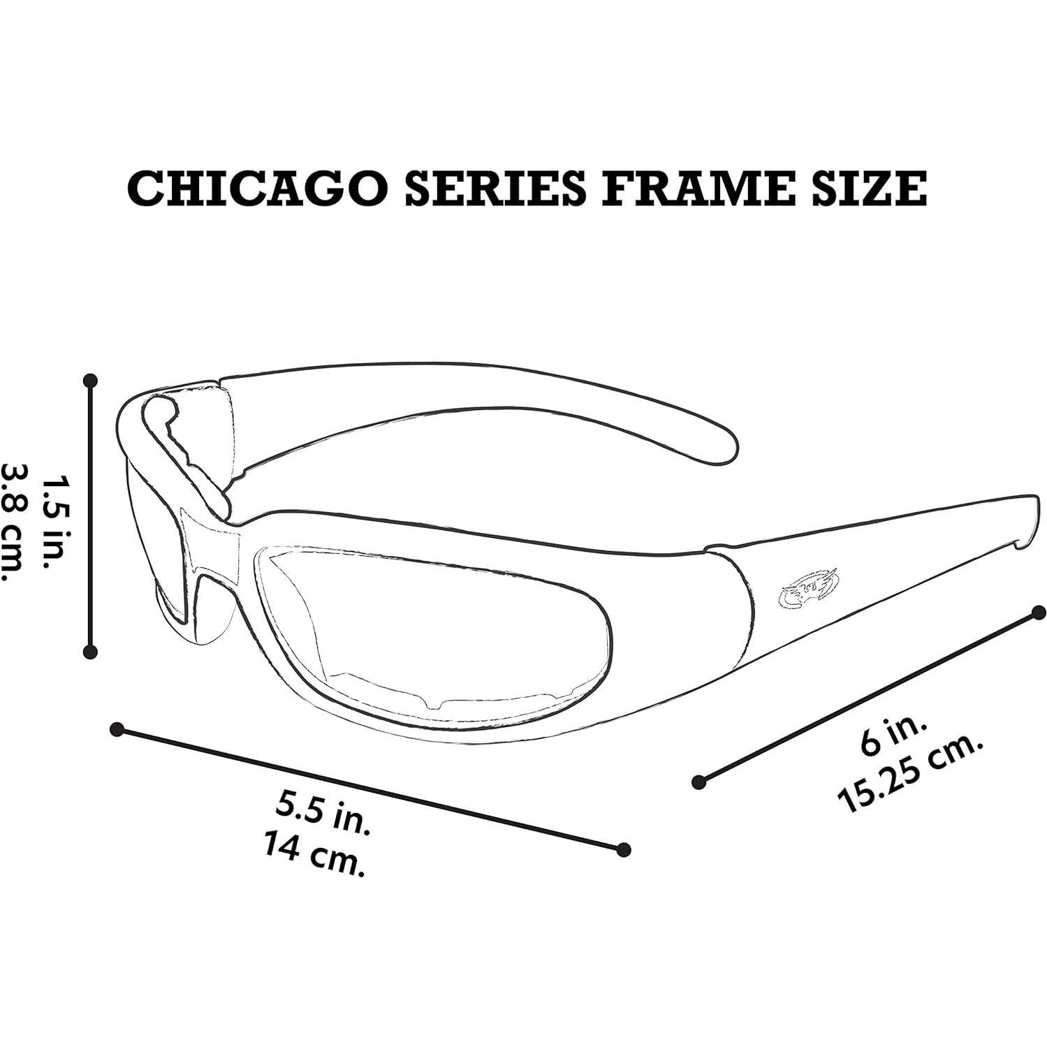 Gafas de sol acolchadas Global Vision Chicago UV para adultos