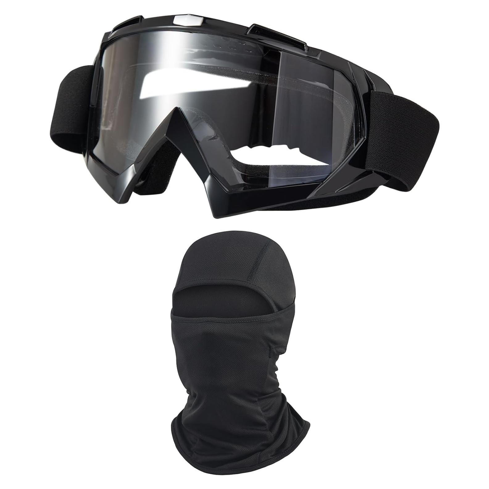 Gafas de Motocross Unisex con Protección UV y Pasamontañas