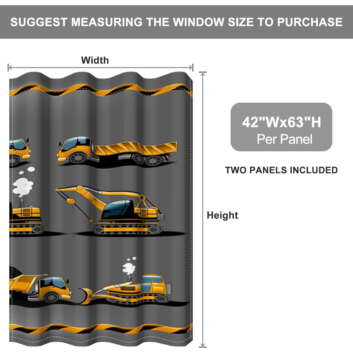 Cortinas Opacas Baocicco Grises 2 Paneles 42x63 cm Vehículo