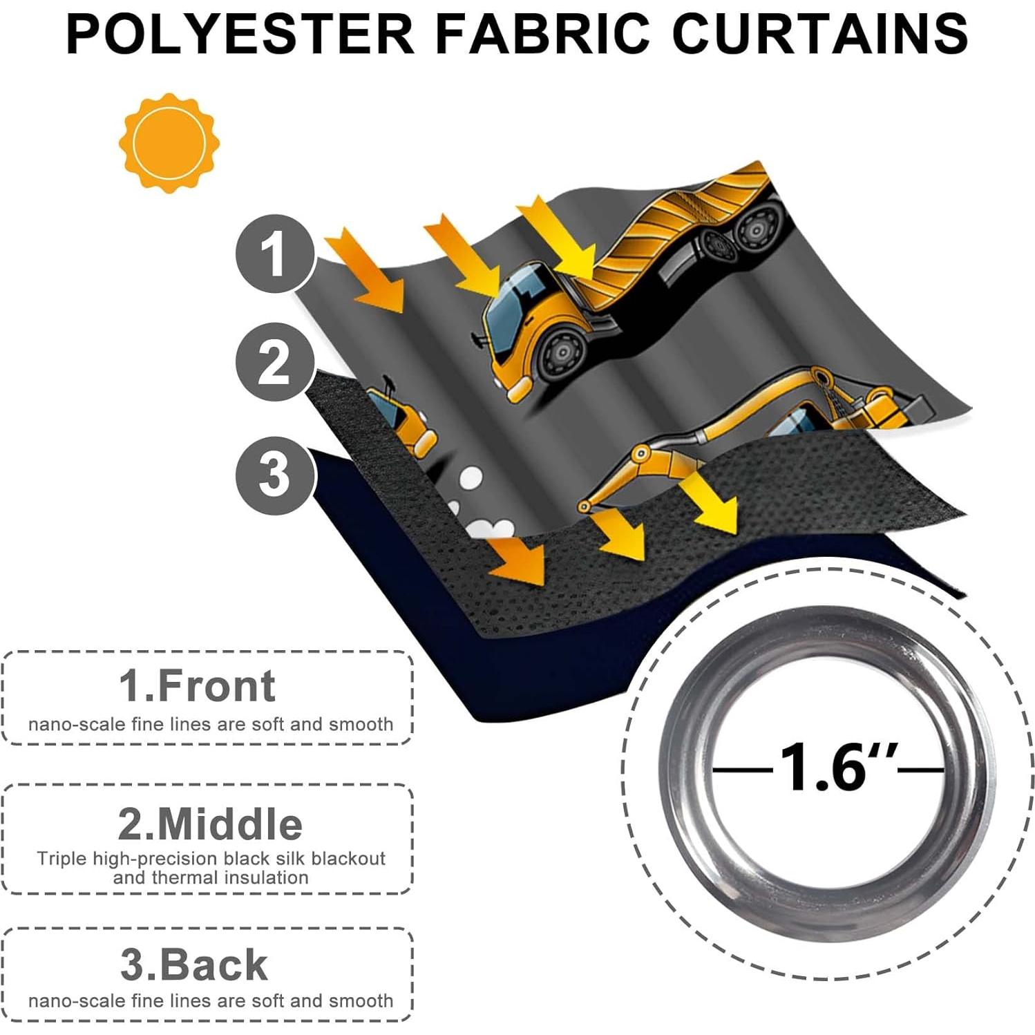 Cortinas Opacas Baocicco Grises 2 Paneles 42x63 cm Vehículo