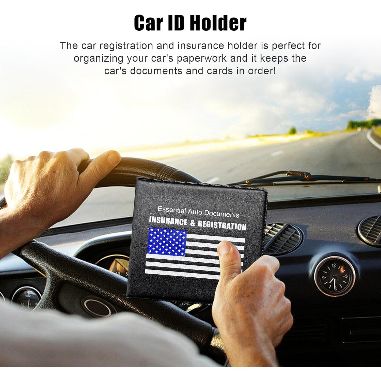 Soporte de Registro y Seguro de Automóvil Suvnie 2 PCS