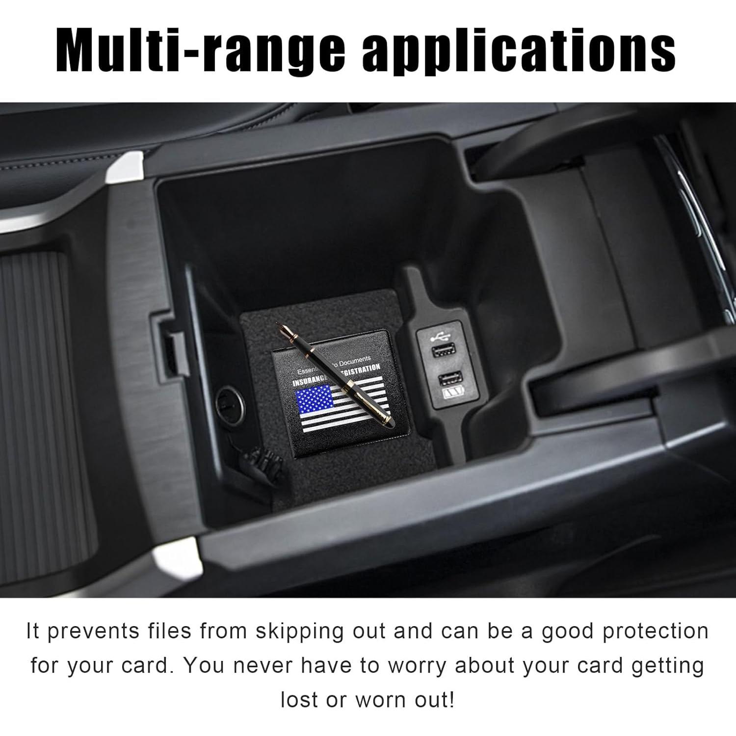 Soporte de Registro y Seguro de Automóvil Suvnie 2 PCS