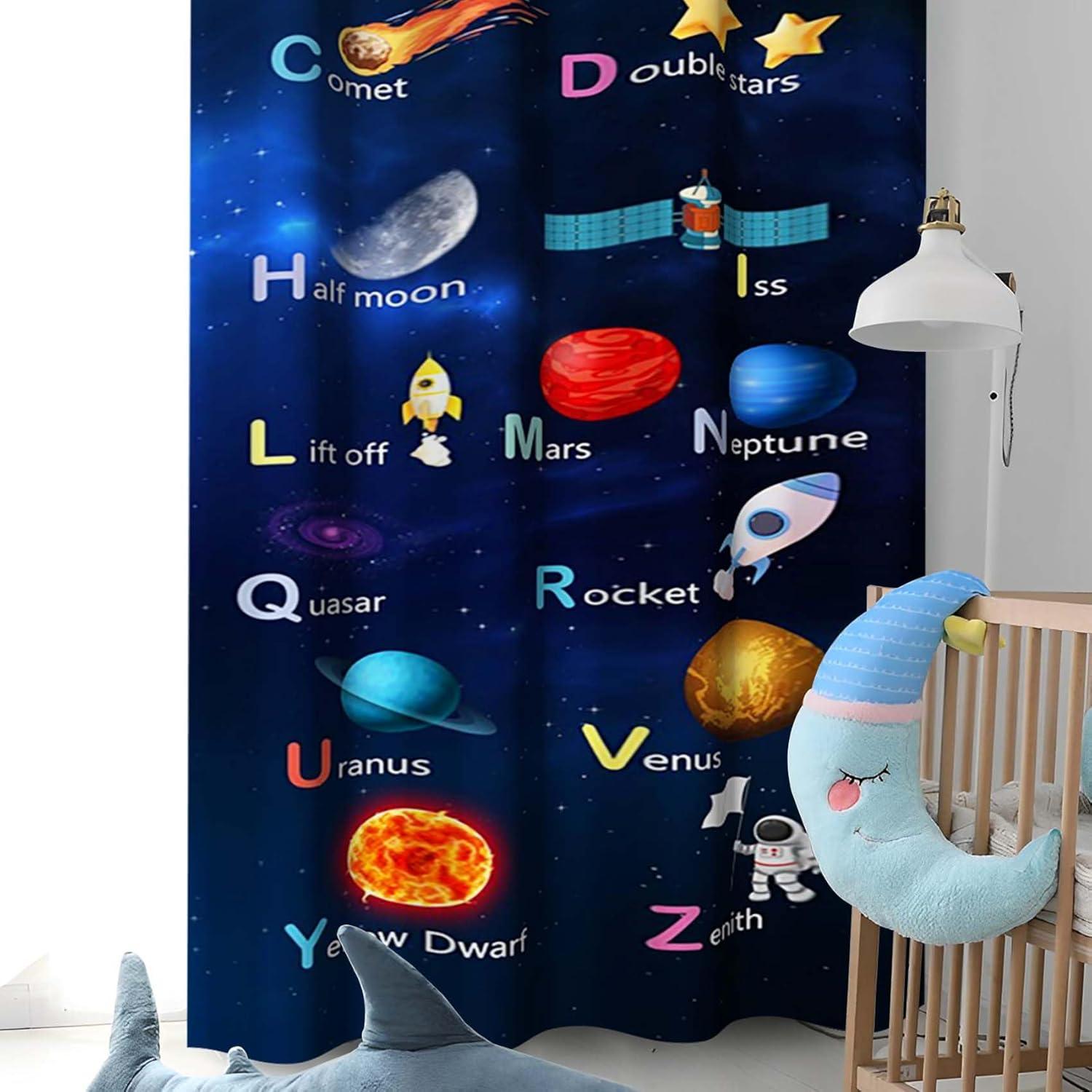 Cortinas Opacas Baocicco 2 Paneles Galaxia 135x160 cm