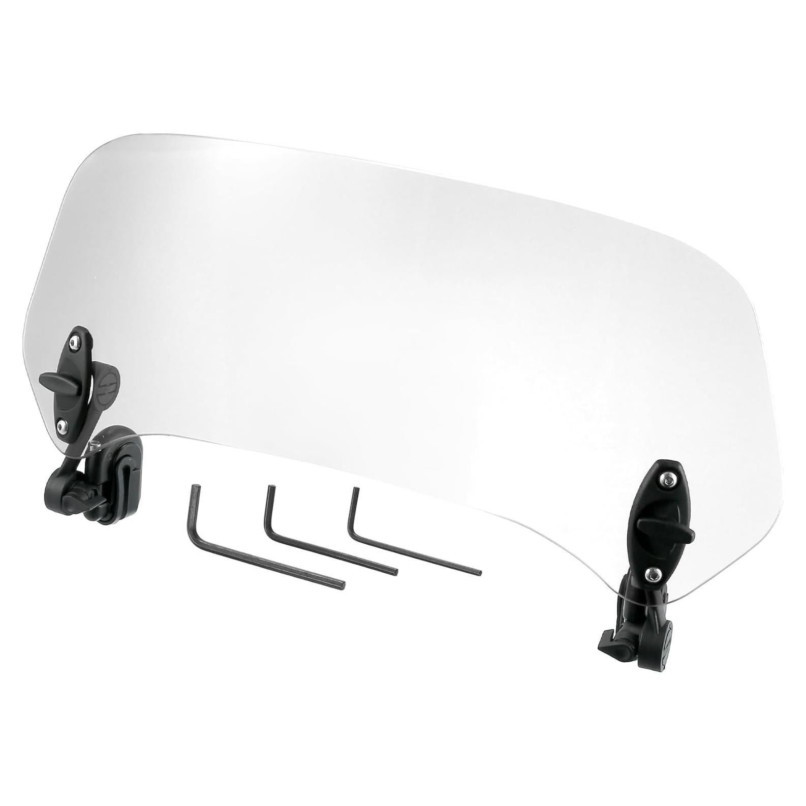 Parabrisas de Motocicleta Motoforti 37x15cm Ajustable Claro