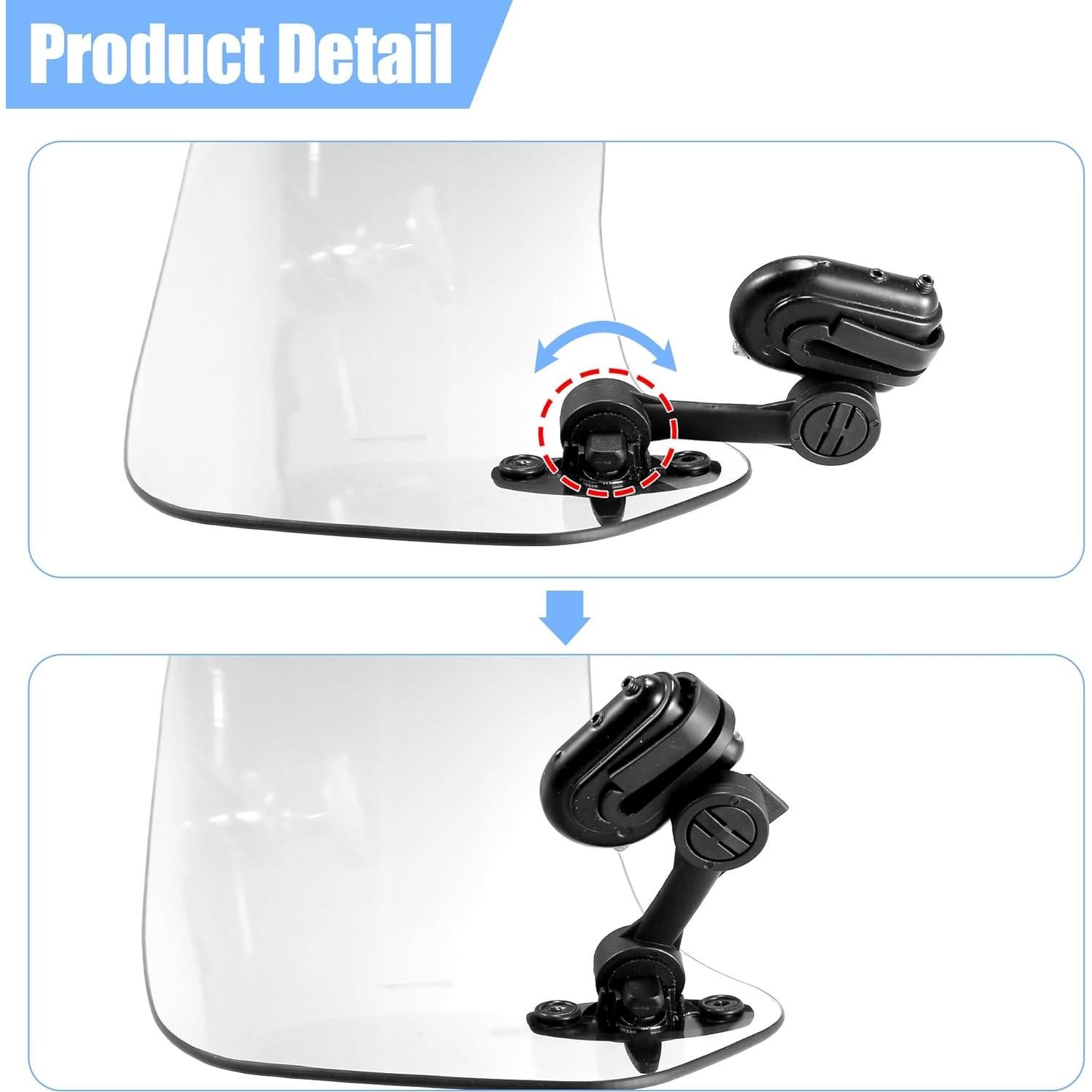 Parabrisas de Motocicleta Motoforti 37x15cm Ajustable Claro