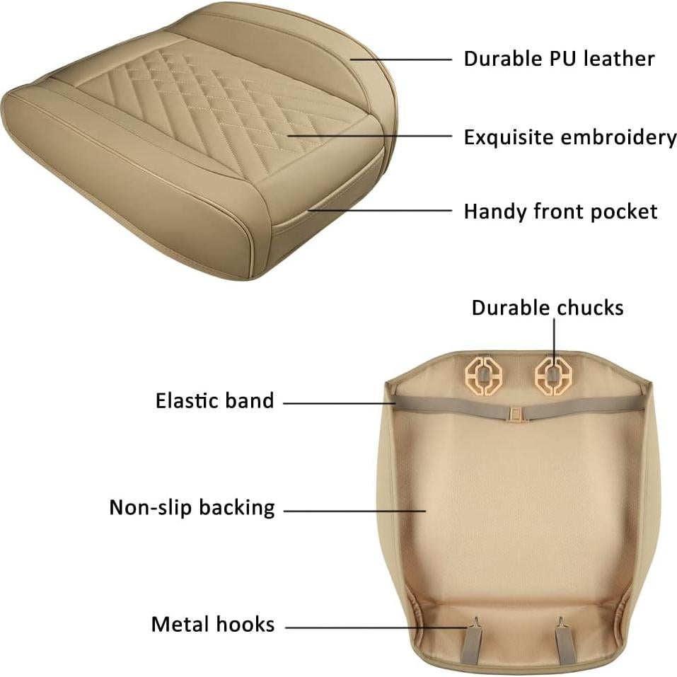 Funda de Asiento Delantera Panda Gigante Beige Universal