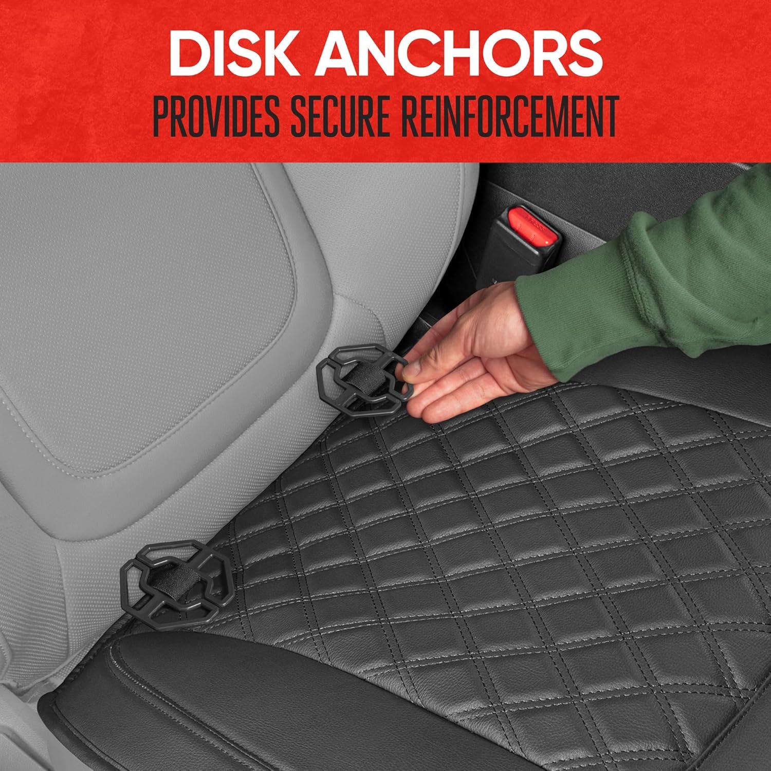 Cojín de Asiento Trasero Motor Trend Beige Acolchado Impermeable