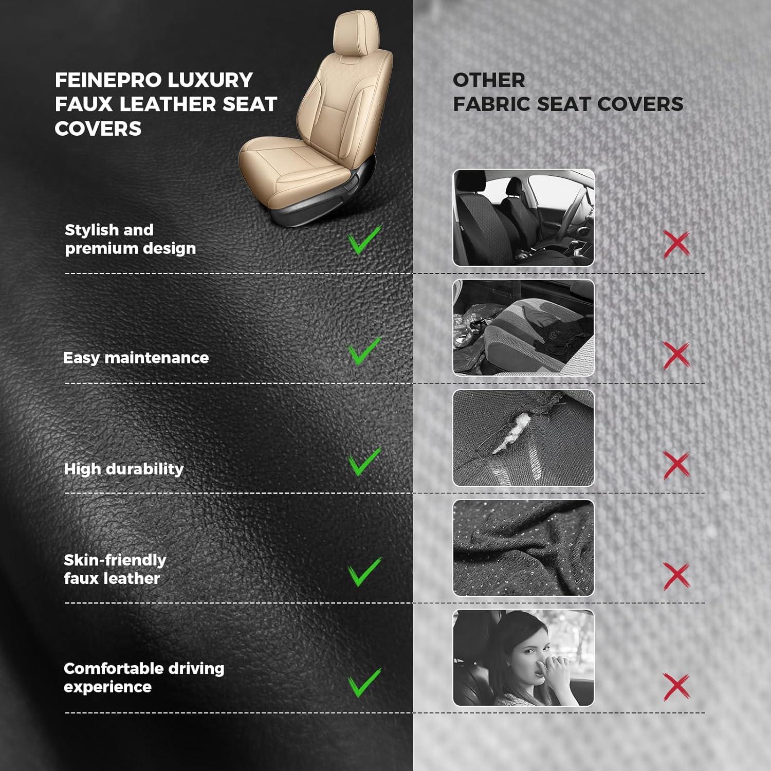 Cubiertas de Asiento Frontal Beige FEINEPRO Universales 2pc