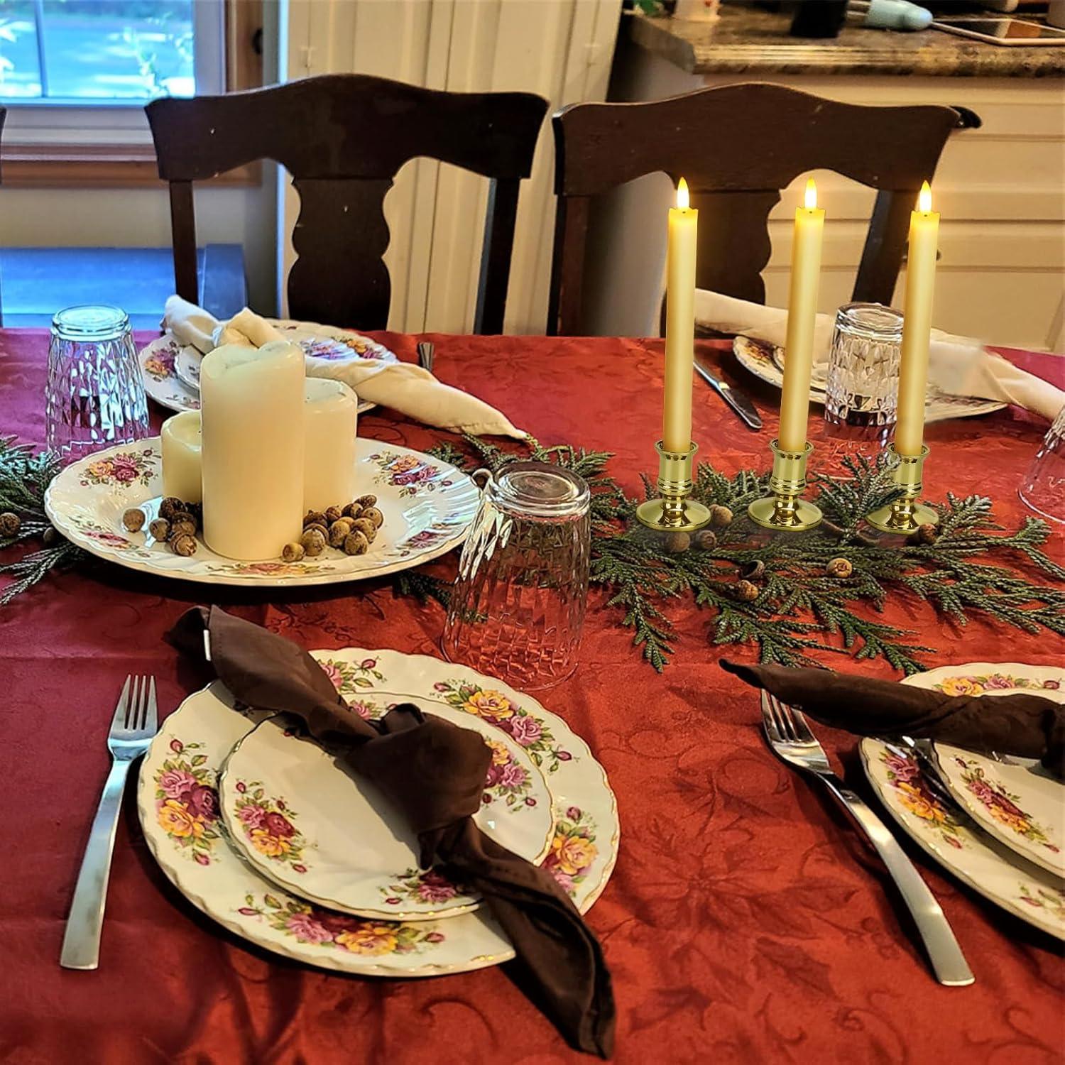 Paquete de 6 Velas LED Sin Llama YINUO LIGHT 24.4 cm