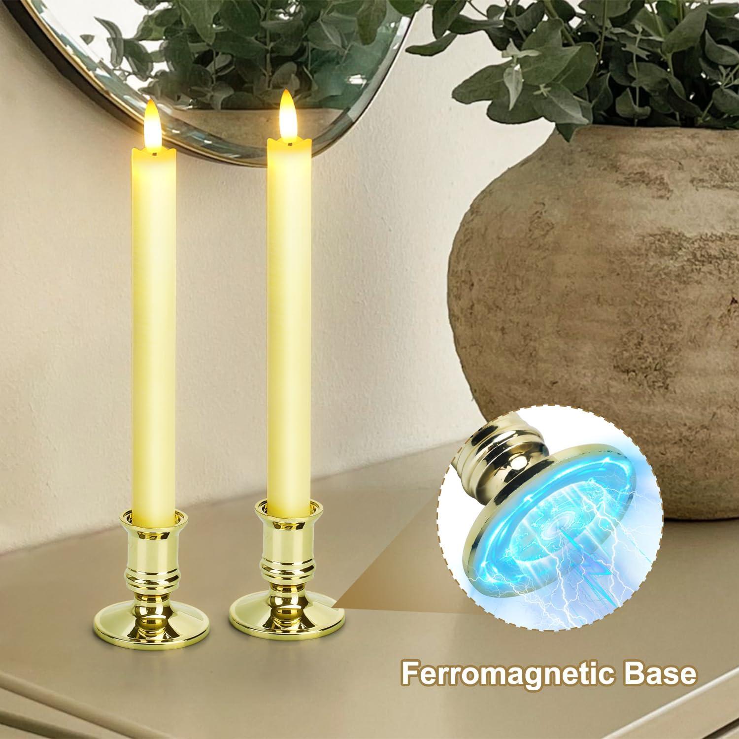 Paquete de 6 Velas LED Sin Llama YINUO LIGHT 24.4 cm