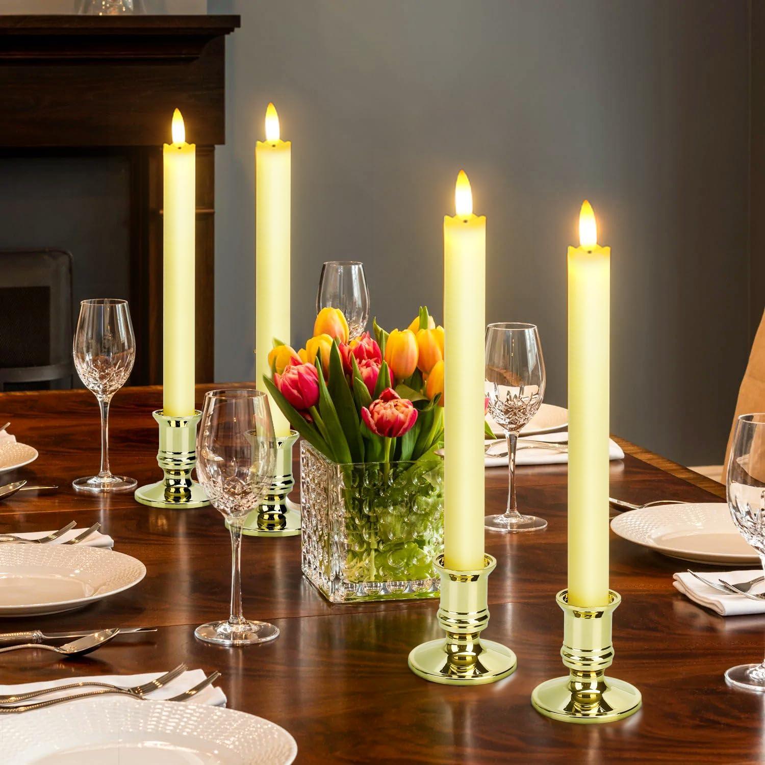 Paquete de 6 Velas LED Sin Llama YINUO LIGHT 24.4 cm