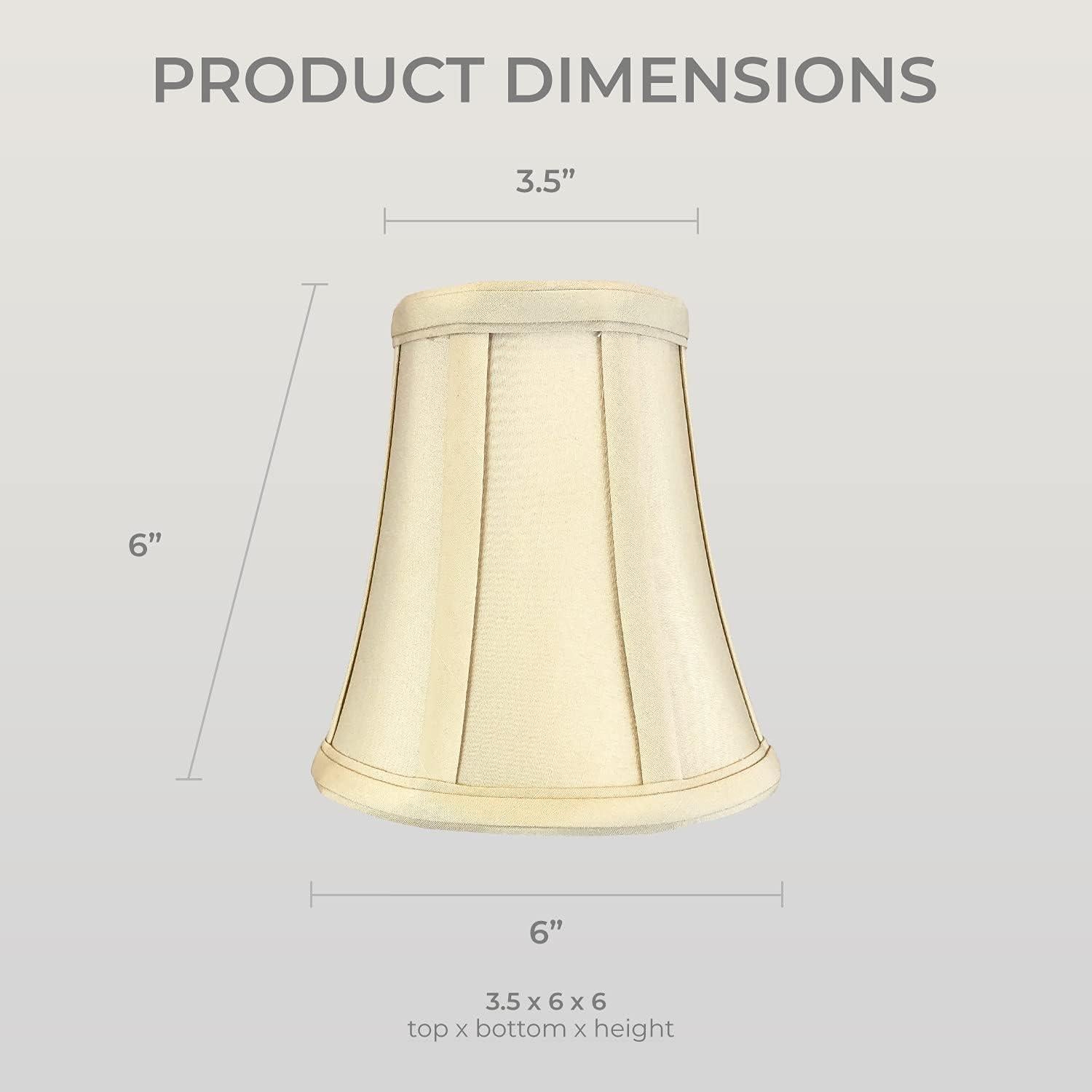 Pantalla de lámpara Royal Designs BSO-704FC-6BG Beige 8.9x15.2x15.9 cm