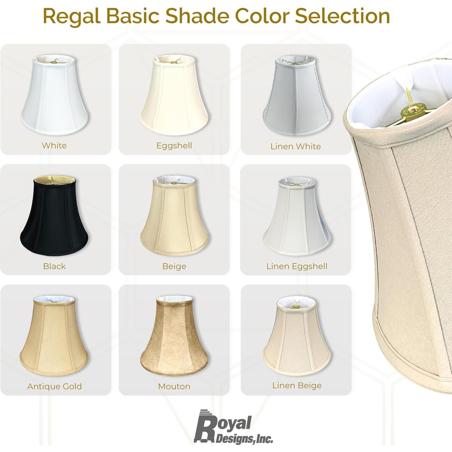 Pantalla de lámpara Royal Designs BSO-704FC-6BG Beige 8.9x15.2x15.9 cm