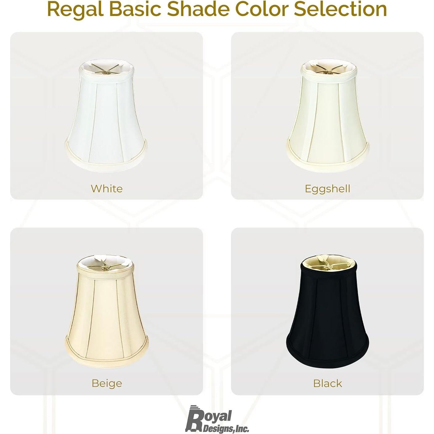 Pantalla de lámpara Royal Designs BSO-704FC-6BG Beige 8.9x15.2x15.9 cm