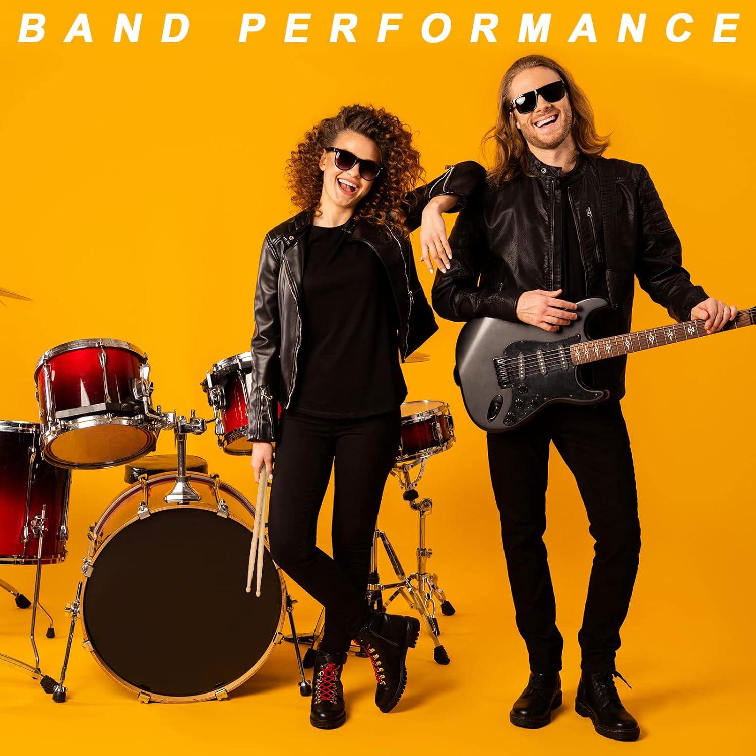 20 Pares de Palillos de Batería Arce 7A Punta Ovalada