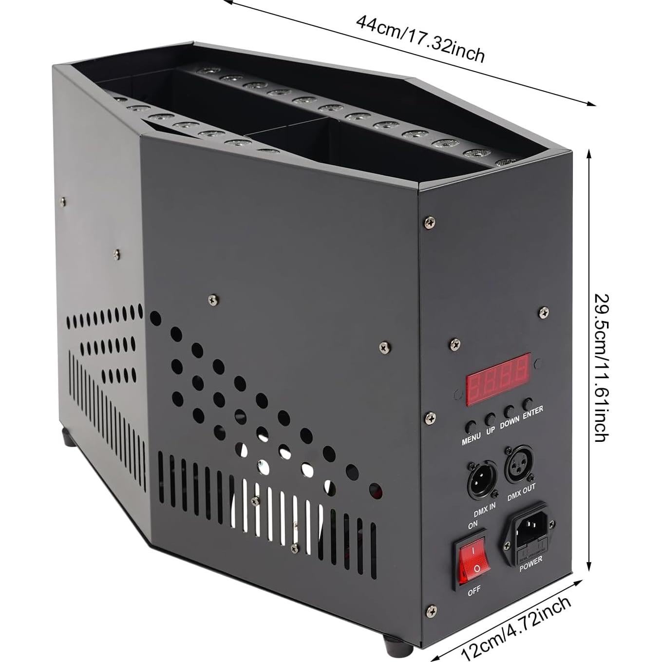 Lámpara de Fuego Falso Choayun 1.5m 24 LED Azul