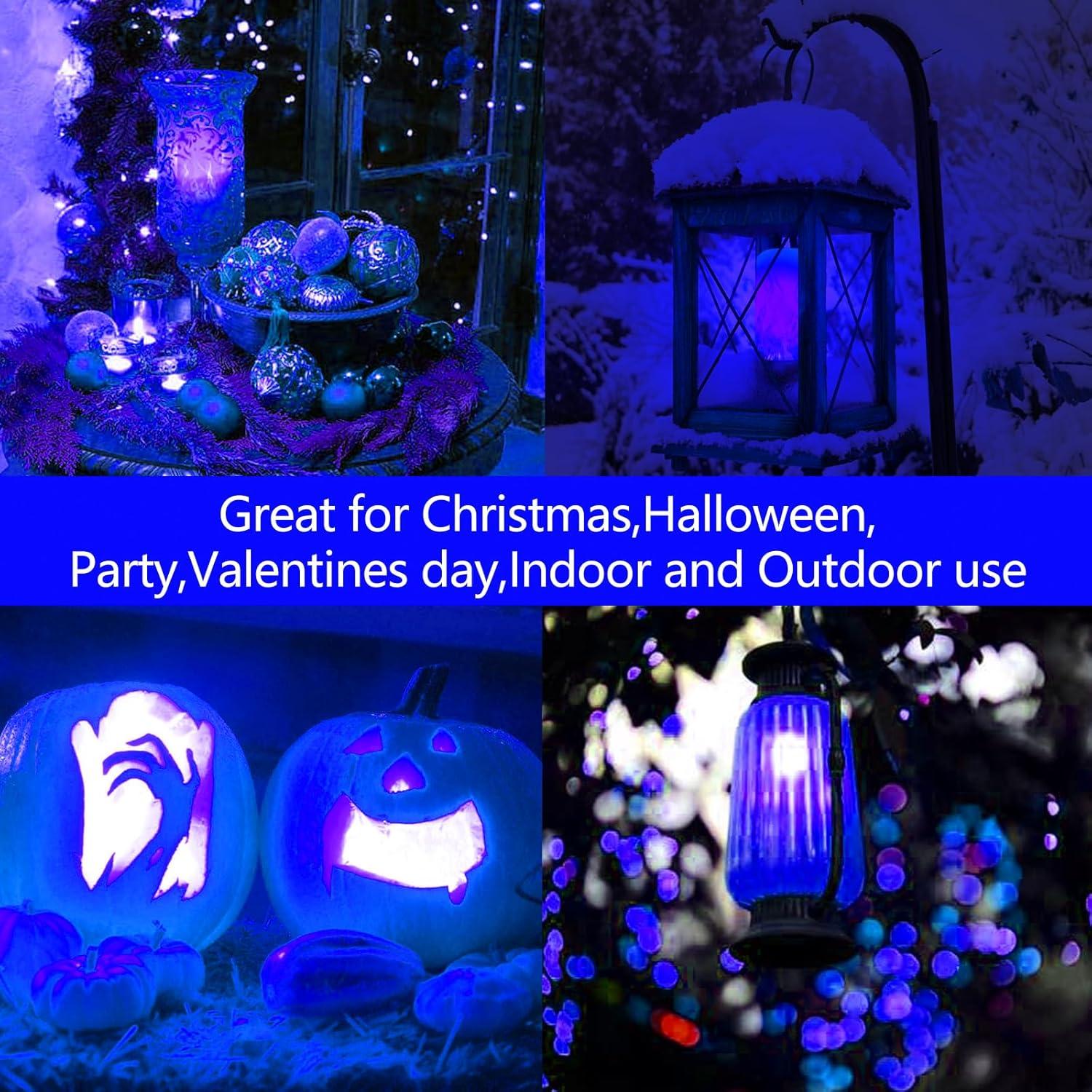 Bombillas LED de Llama Bitrue Azul 2 Paquete Efecto Fuego