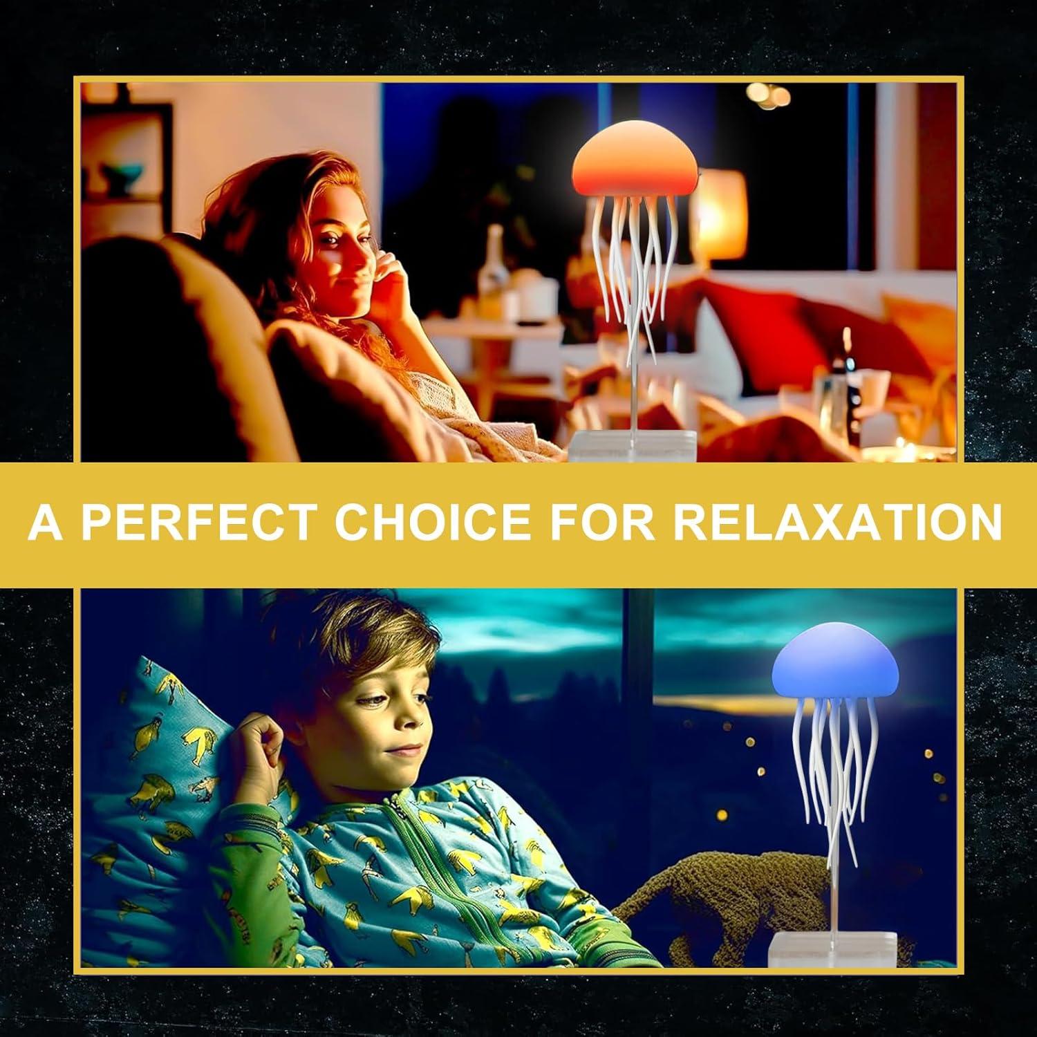 Lámpara de Medusa LED RGB Genérico con Sensor Táctil