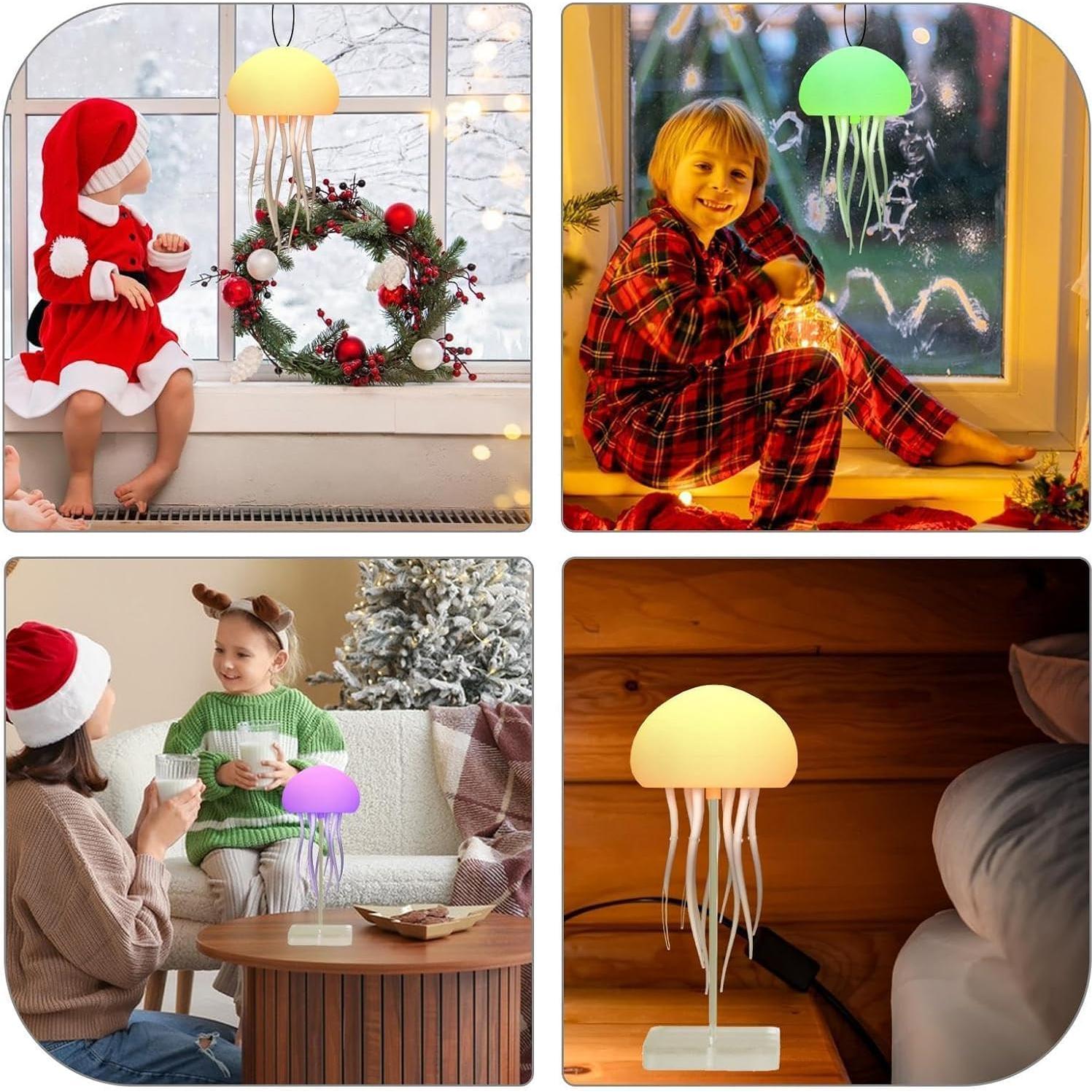 Lámpara de Medusa LED RGB Genérico con Sensor Táctil