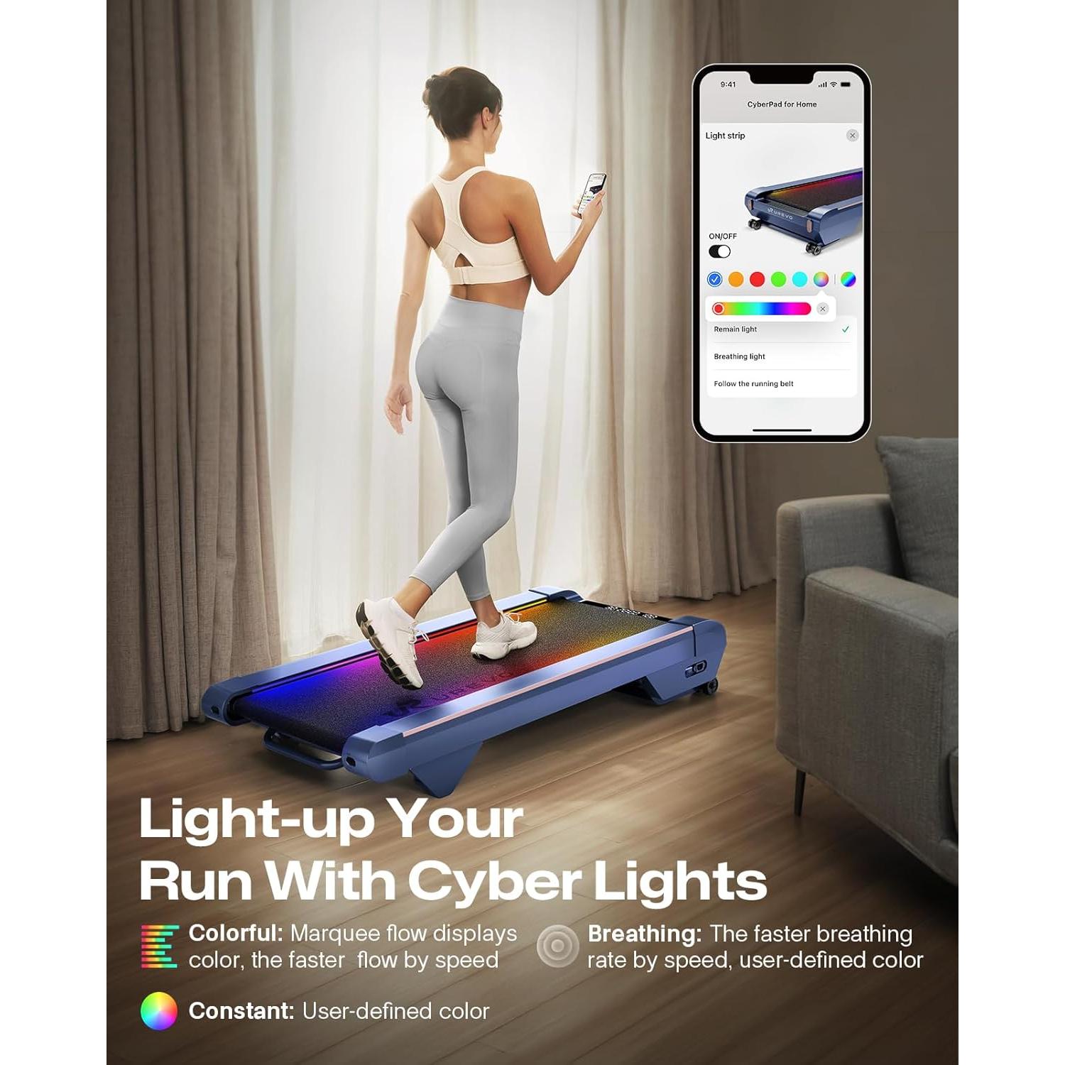 Cinta de Correr UREVO URTM038 Azul con Inclinación 14%