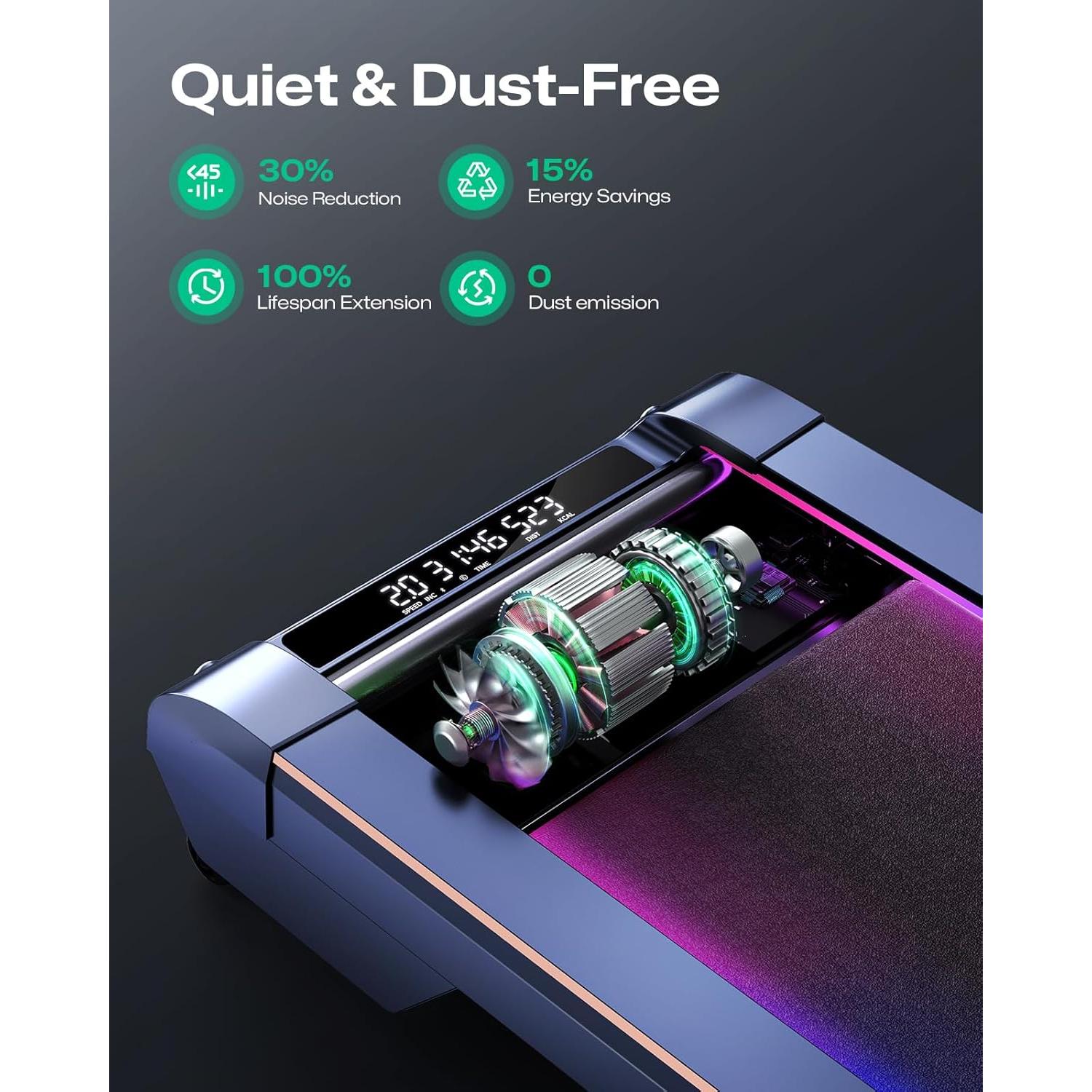 Cinta de Correr UREVO URTM038 Azul con Inclinación 14%