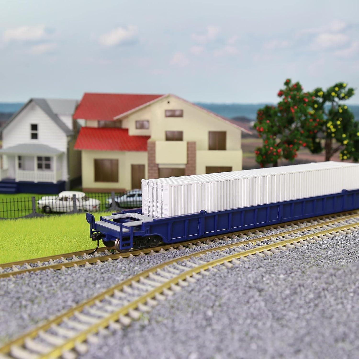 Carro Plano de Bienes Evemodel HO 1:87 Azul 53ft