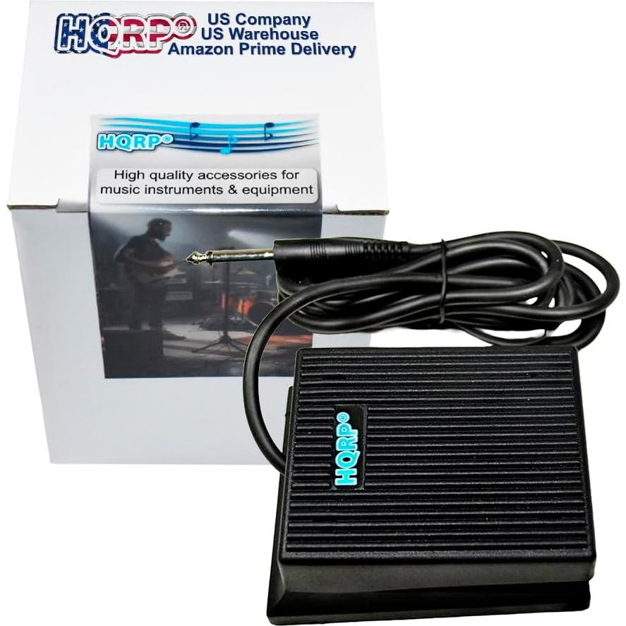 Pedal de Sostenido HQRP para Alesis SR-16 SR-18 y Roland CR-1000