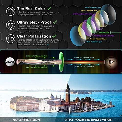 Gafas de sol polarizadas ATTCL UV400 para hombres - Marco ligero