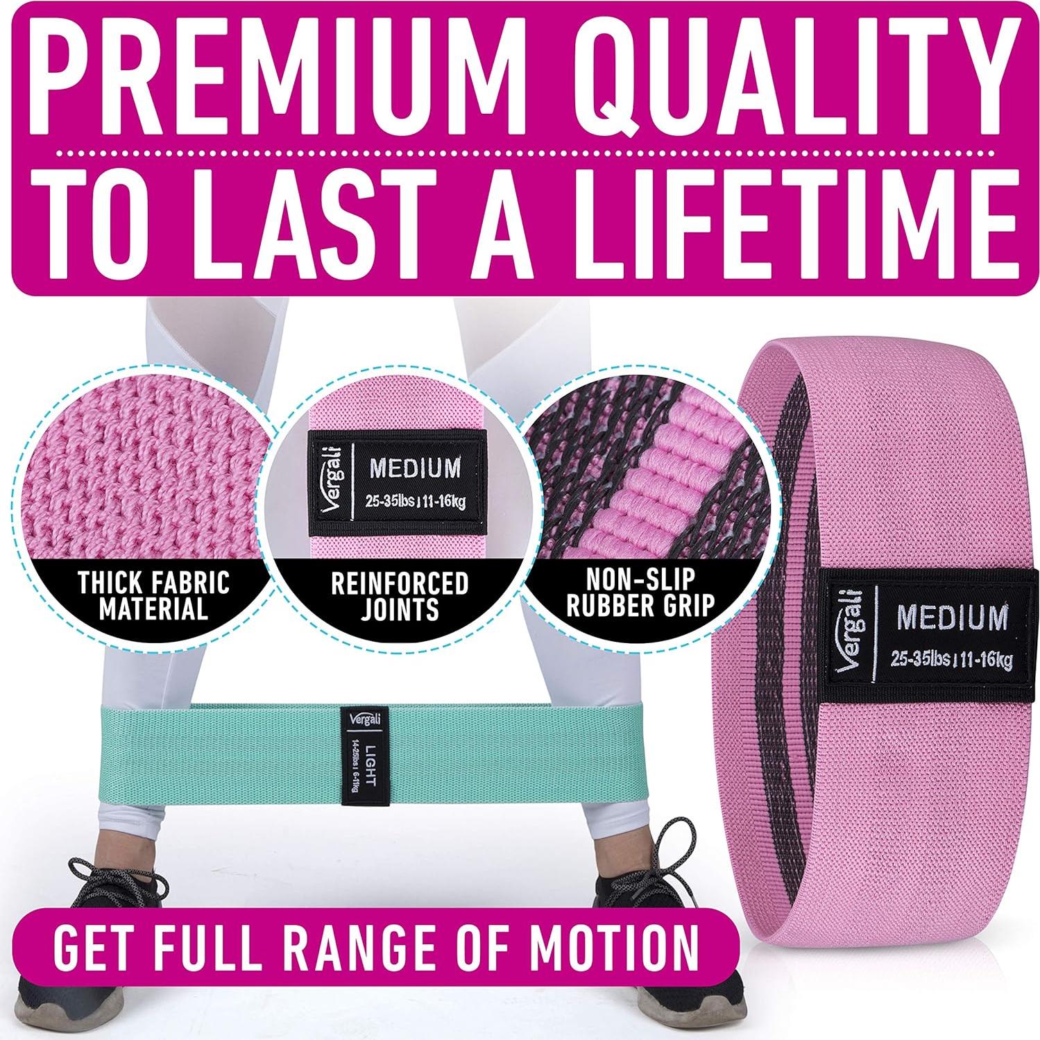 Bandas de Resistencia Vergali 4 Unidades Antideslizantes