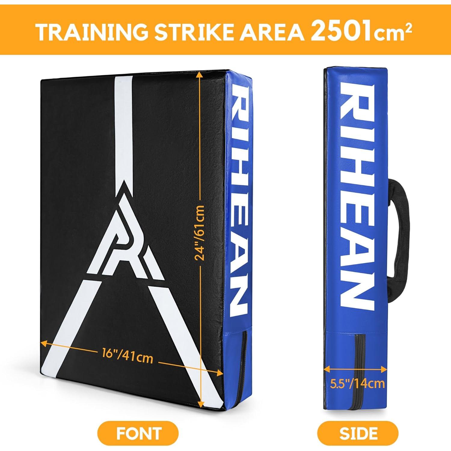 Almohadilla de Patada RIHEAN 24x16in Azul para Artes Marciales