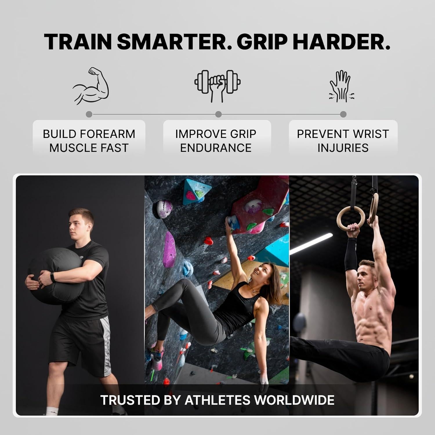 Fortalecedor de Antebrazo DMoose Fitness 2 en 1 con Rodillo