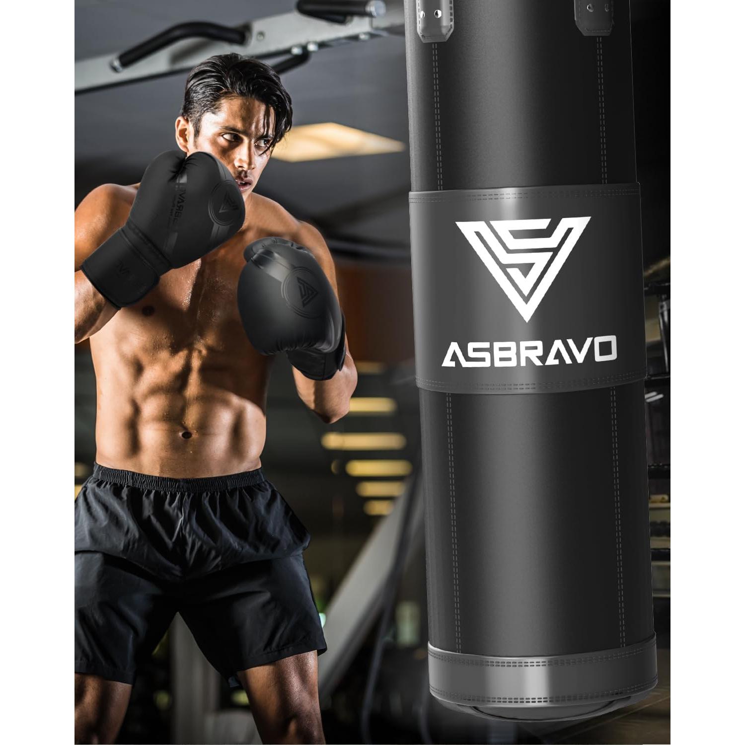 Saco de Boxeo ASBRAVO 4 pies + Guantes 12 oz + Accesorios