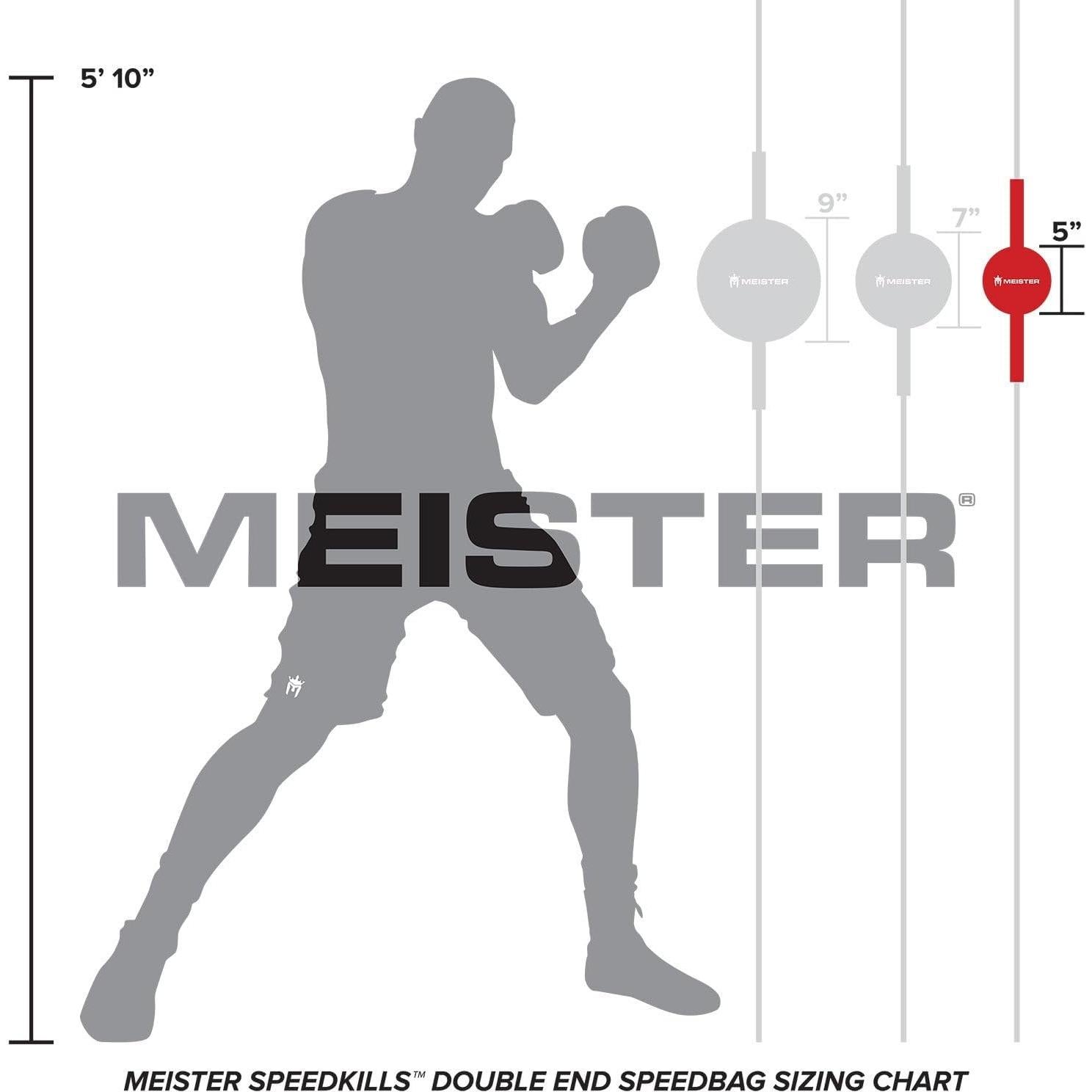 Speed Bag Doble-Final Meister SpeedKills Cuero 5" Negro