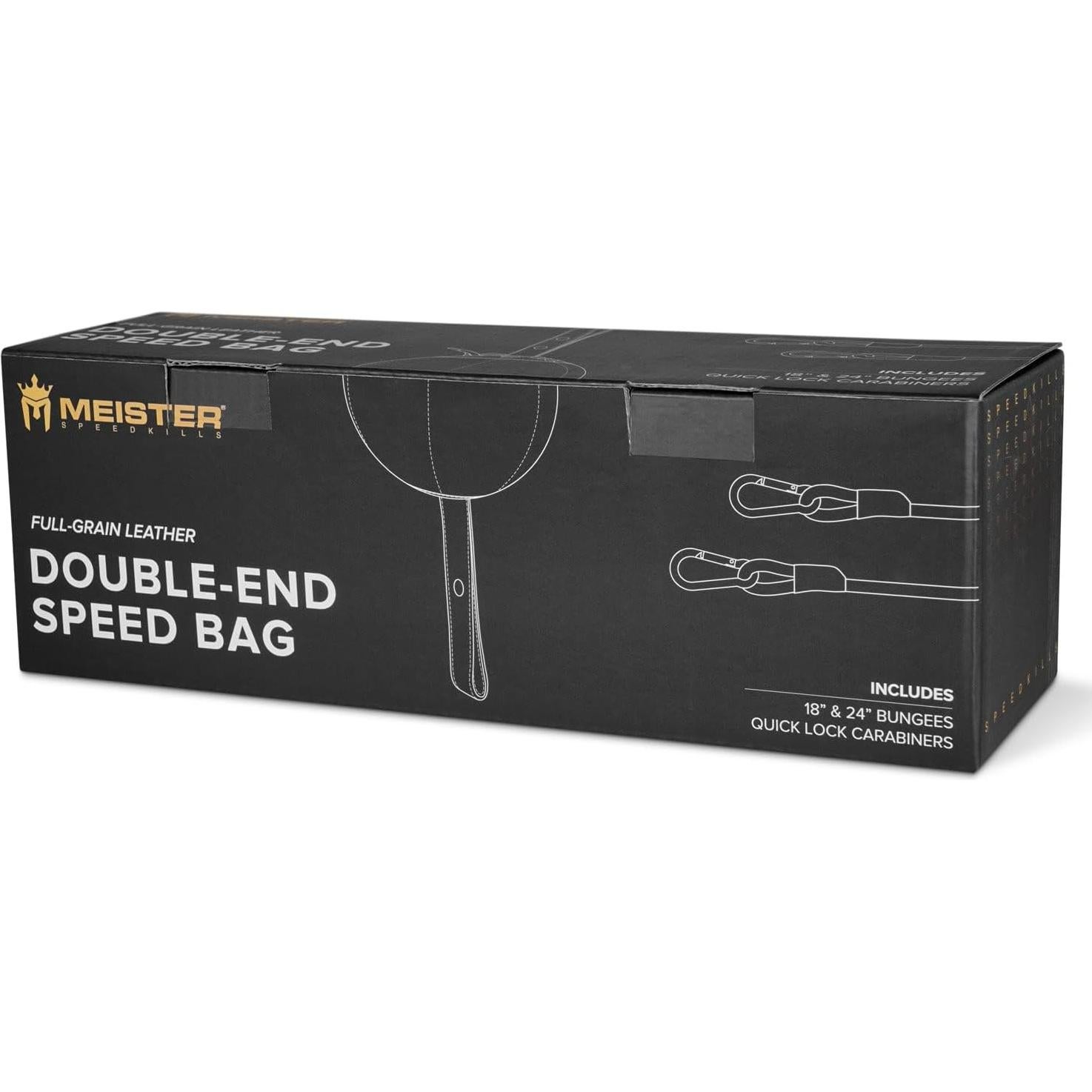 Speed Bag Doble-Final Meister SpeedKills Cuero 5" Negro