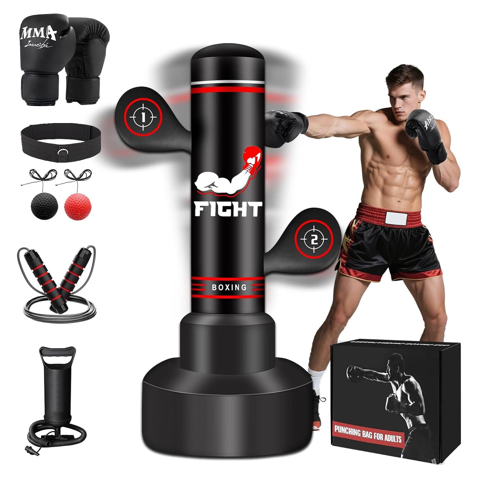 Saco de Boxeo de Pie JUOIFIP 70" para Adultos y Adolescentes