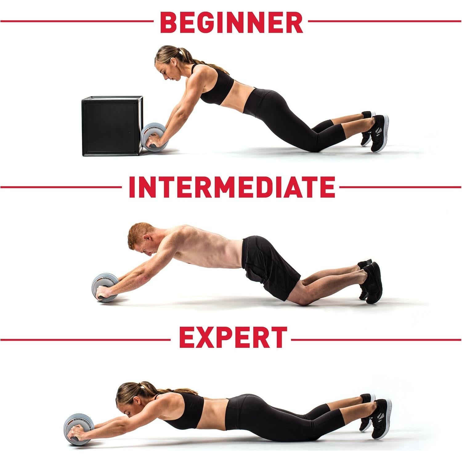 Rueda de Rodillo Ab Carver Perfect Fitness con Resistencia