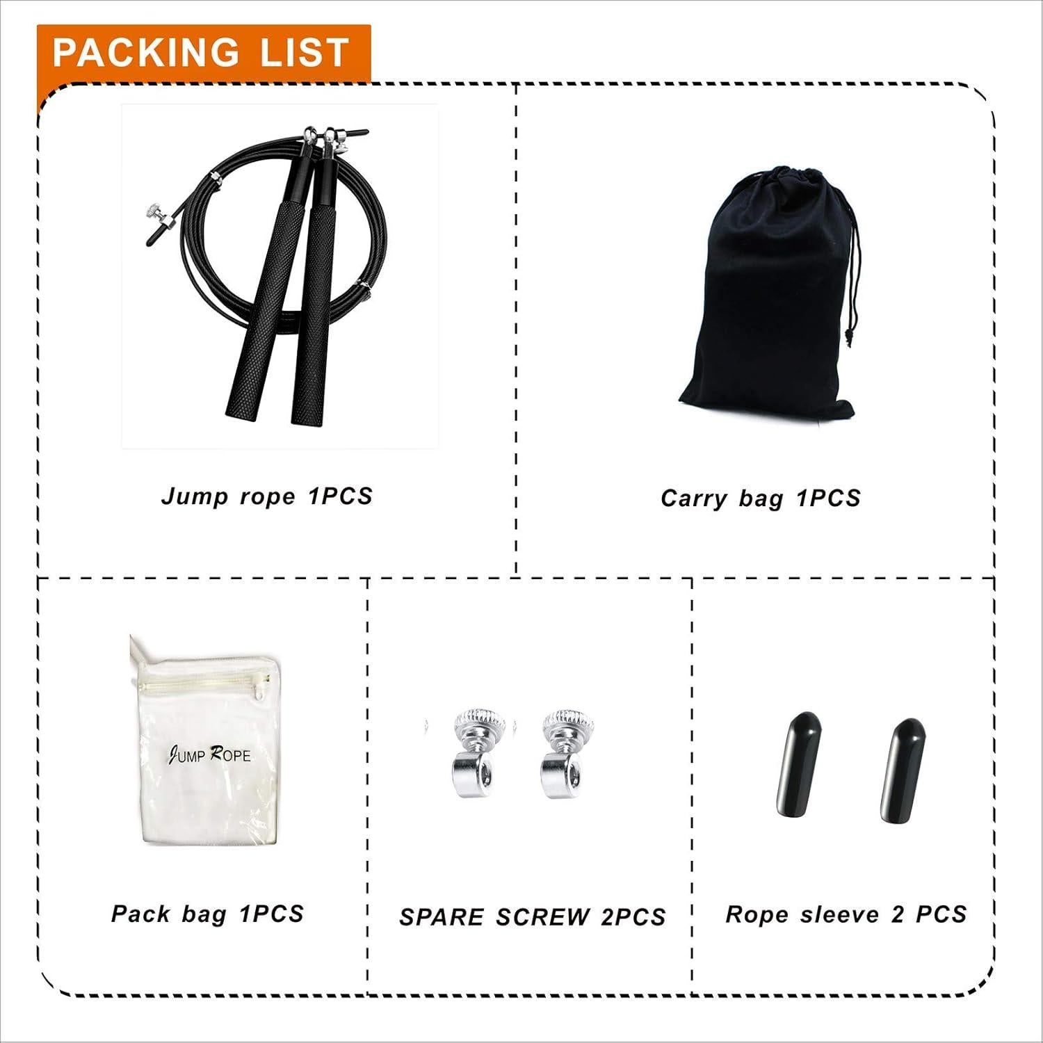 Cuerda de Salto Rápido Gsssport 3m Ajustable Antideslizante