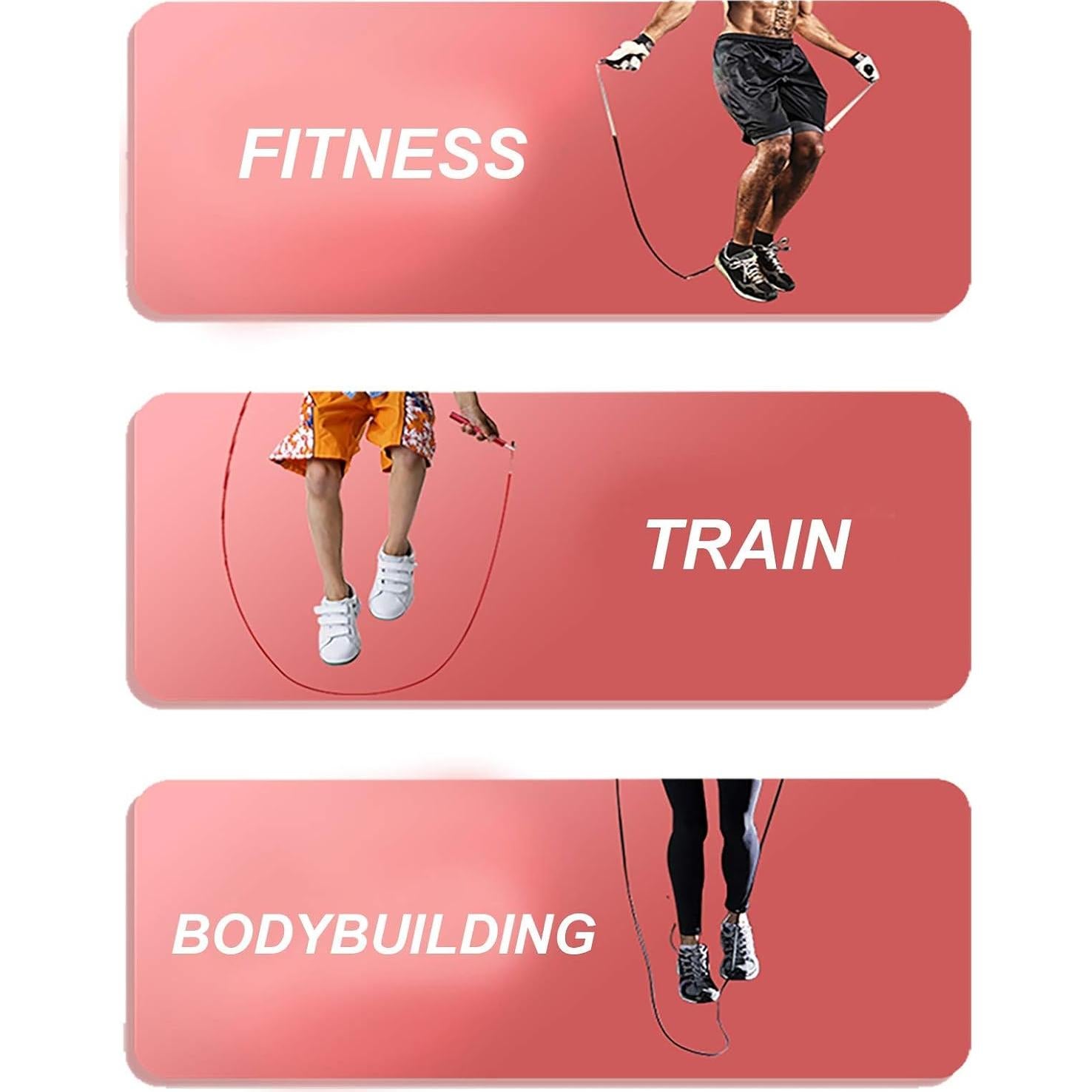 Cuerda de Salto Rápido Gsssport 3m Ajustable Antideslizante