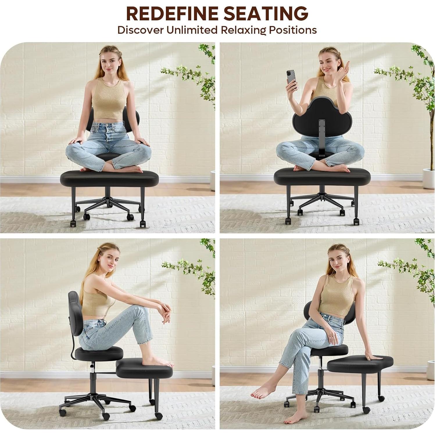 Silla de Oficina Ergonómica Pinmoco H200477E-BLPU Ajustable