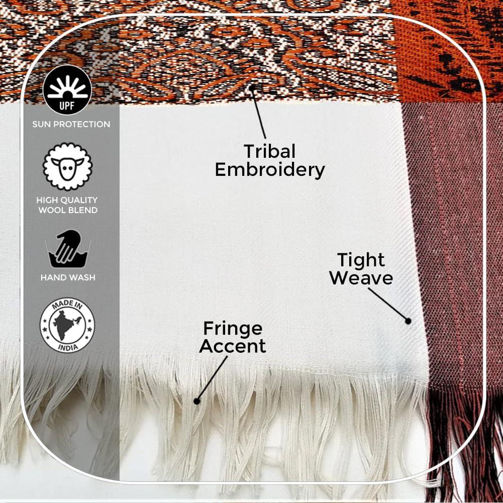 Chal de Meditación Om Shanti Crafts 2.44x1.22m Negro