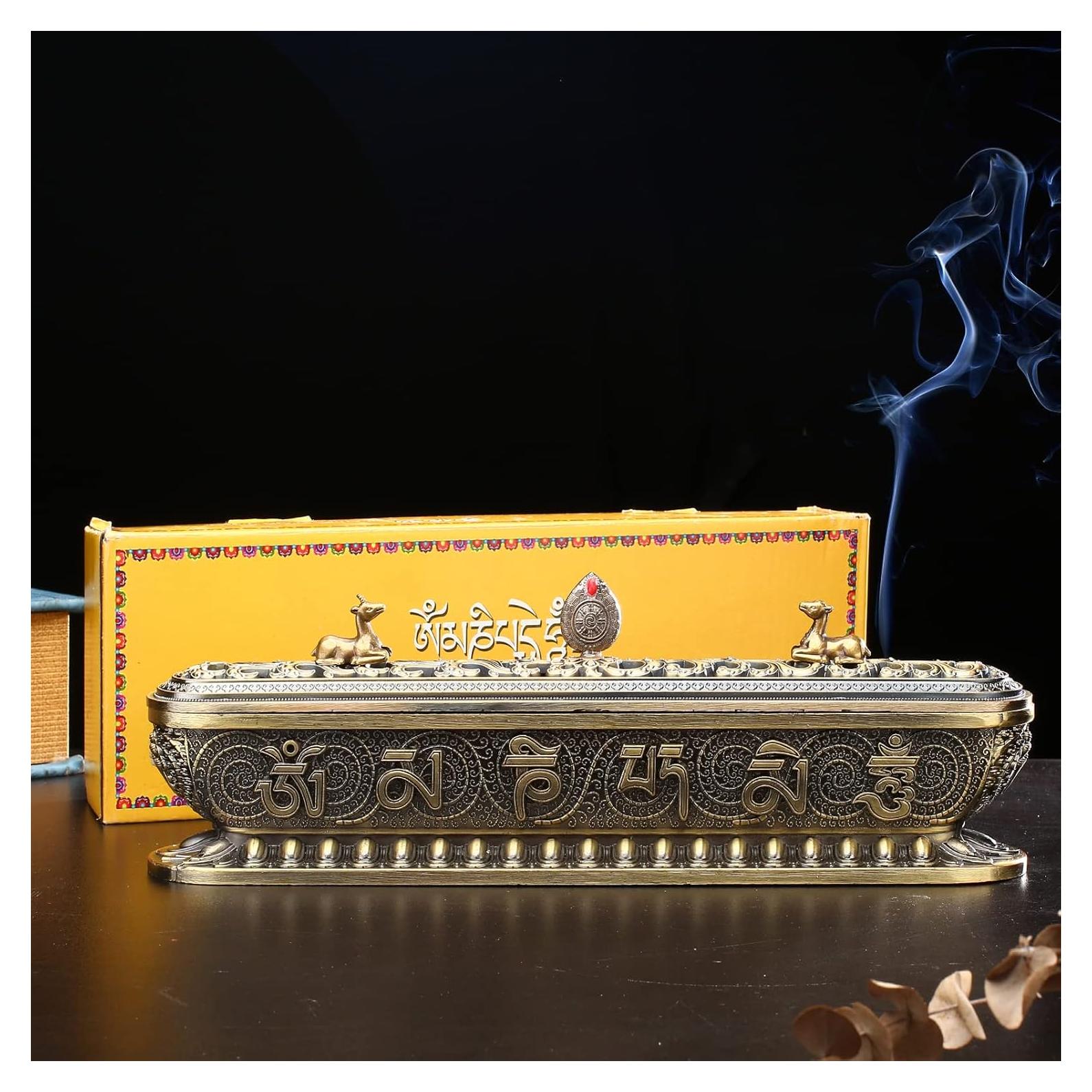 Soporte de Incienso Taikuri Bronce 32cm para Meditación