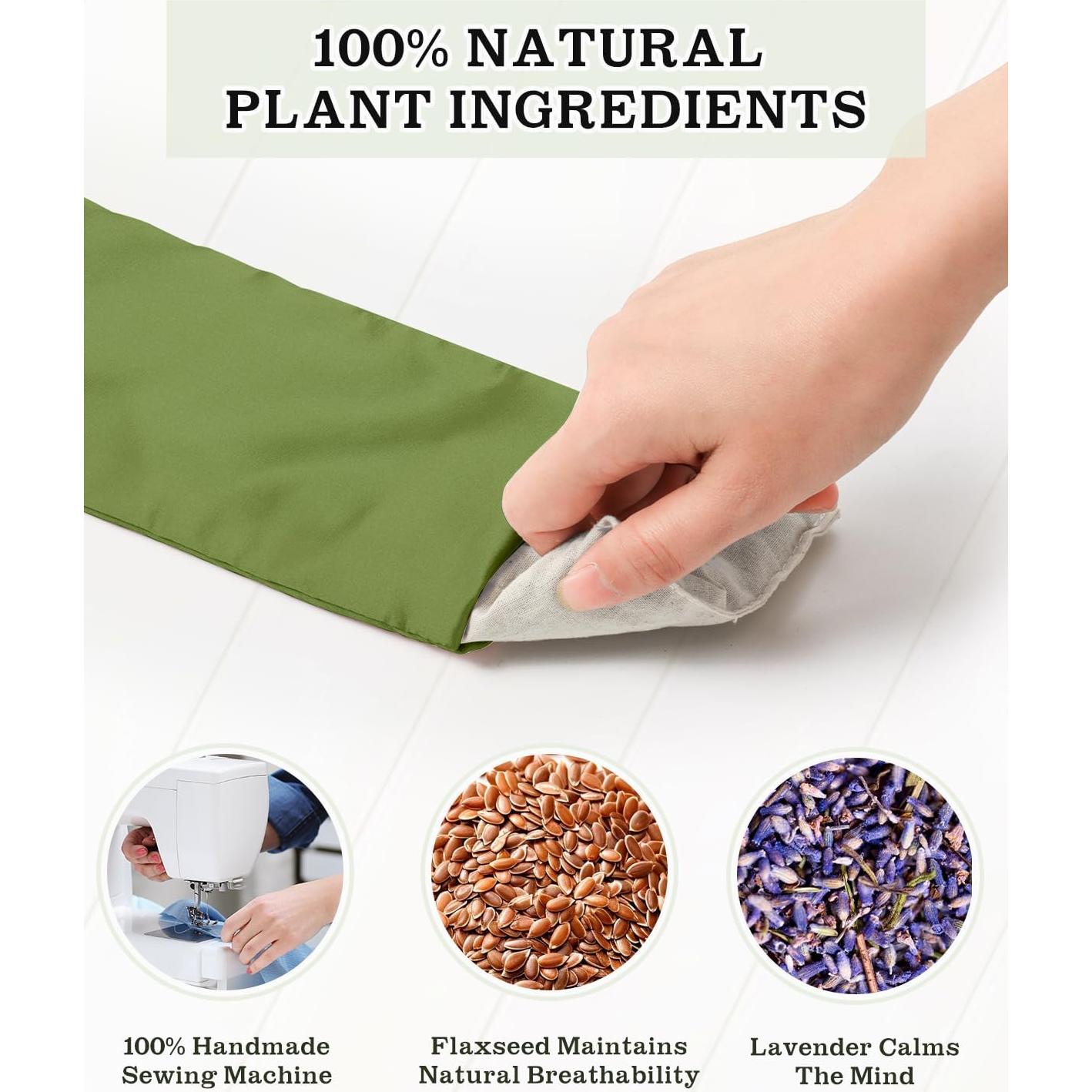 Almohadilla para Ojos Hihealer de Seda con Lavanda 22.9x10.2cm