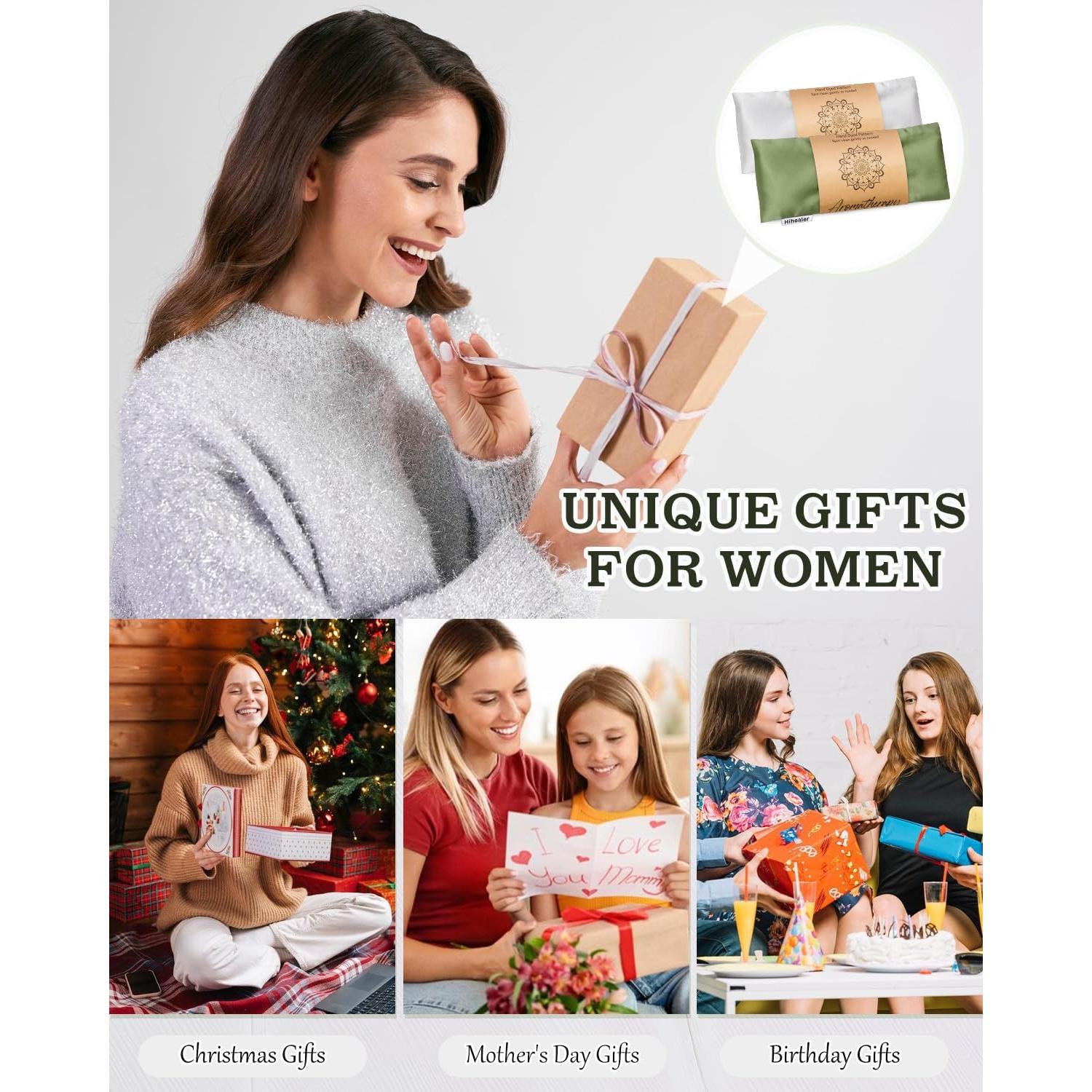 Almohadilla para Ojos Hihealer de Seda con Lavanda 22.9x10.2cm